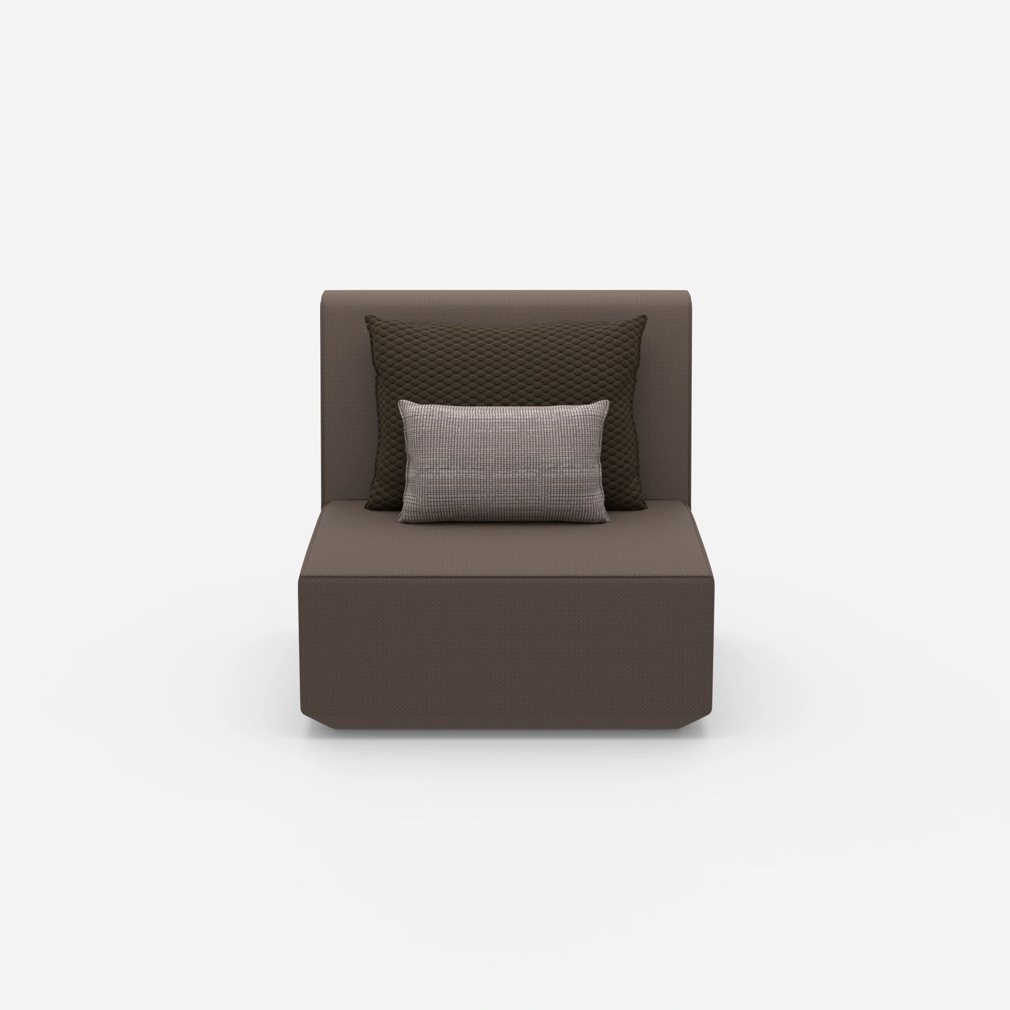 Sessel mit hohem Rücken von vorne