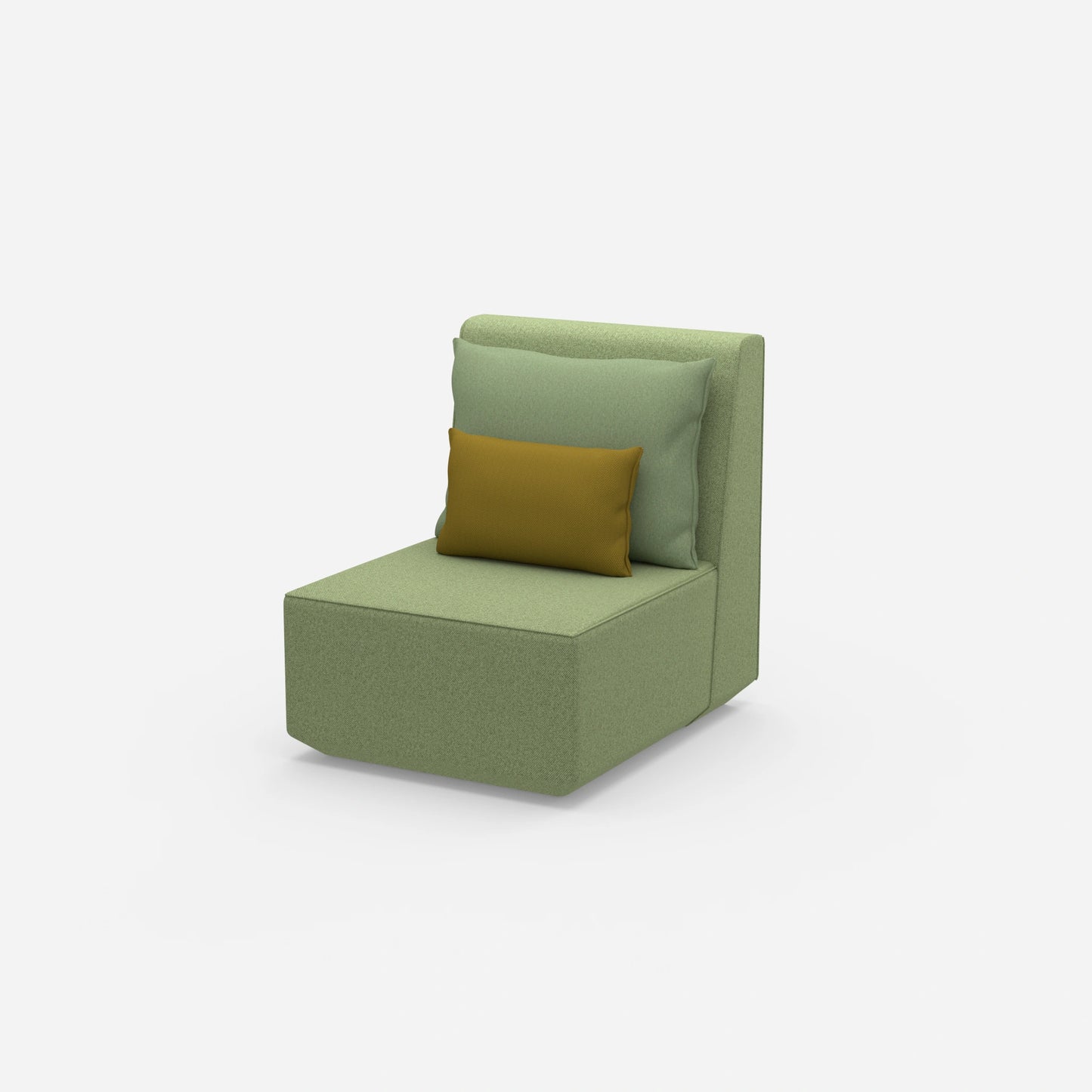 Sessel modern mit hoher Rückenlehne von der Seite