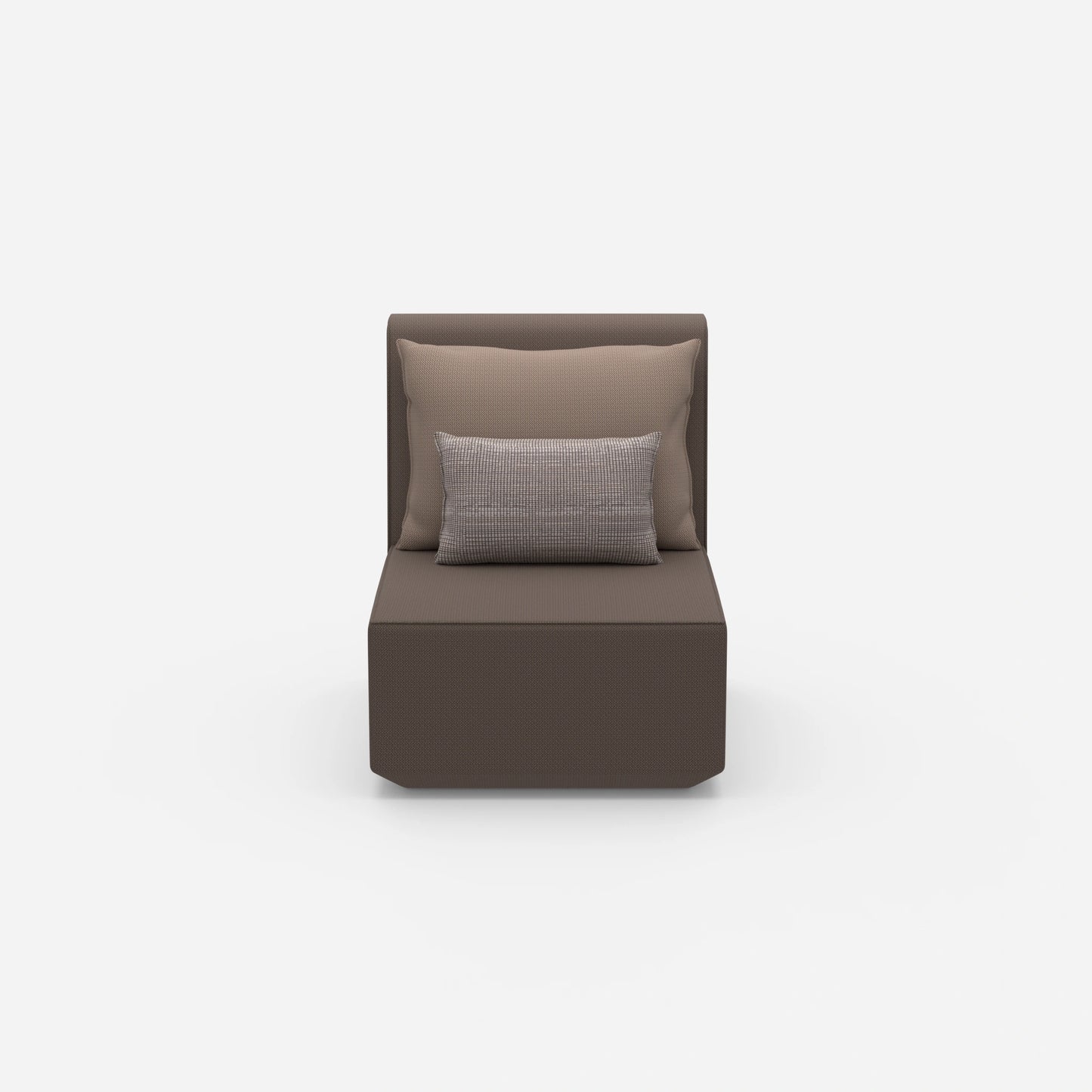 Sessel modern mit hoher Rückenlehne von vorne