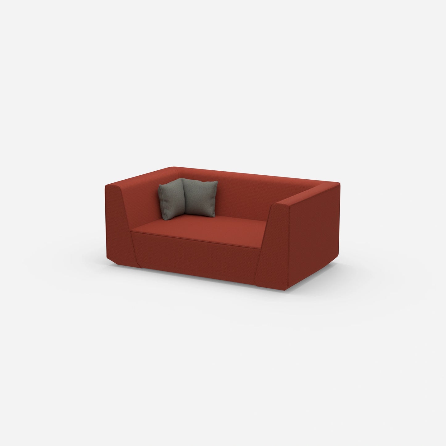 Sofa 2 Sitzer modern von der Seite