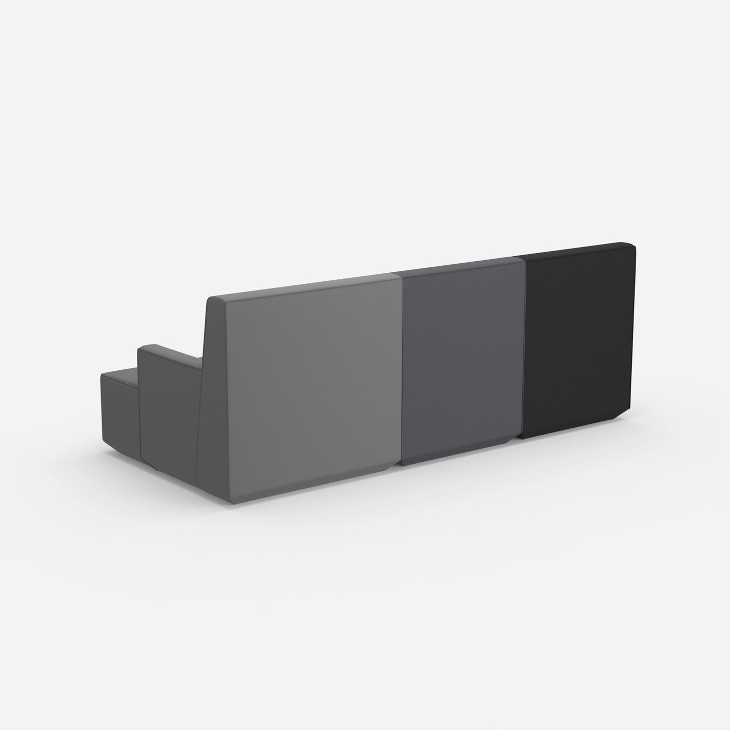 Sofa für 3 als Heimkino von hinten