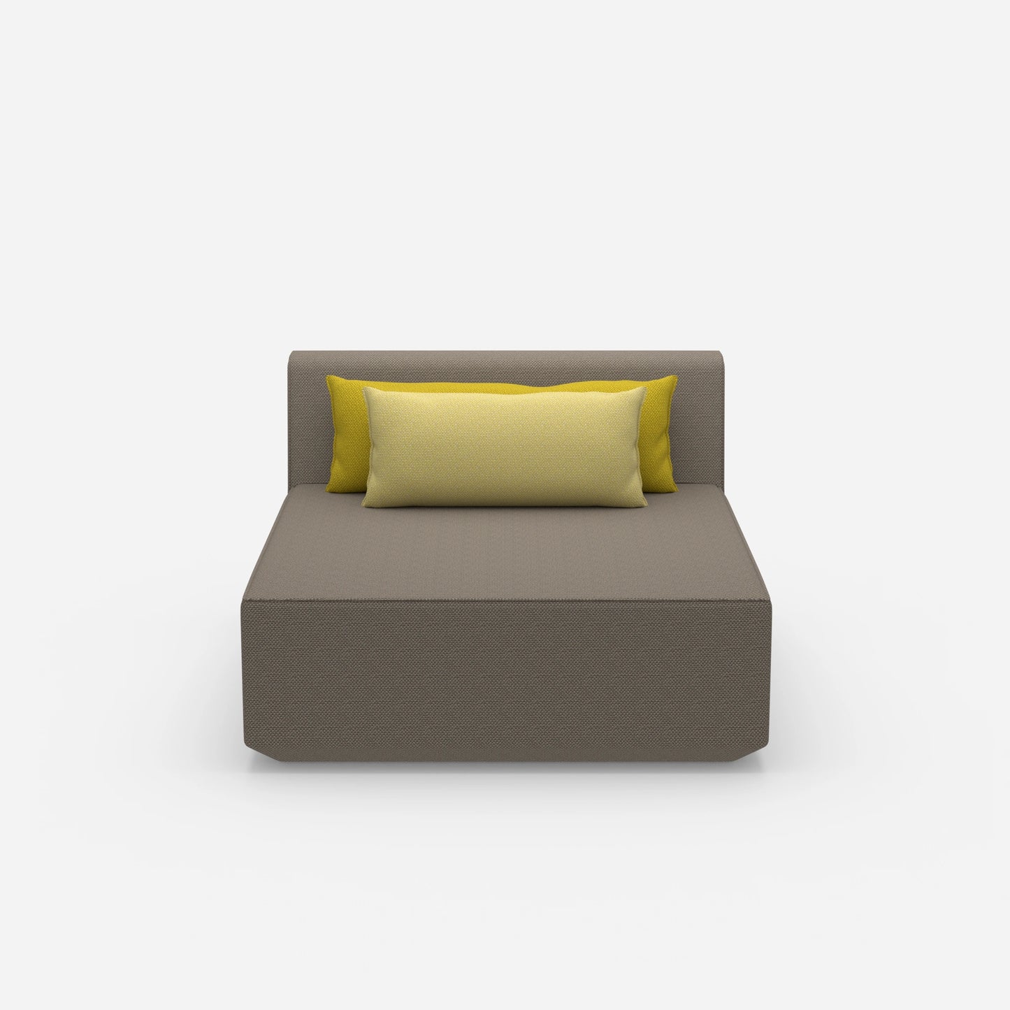 Sofa Recamiere breit von vorne