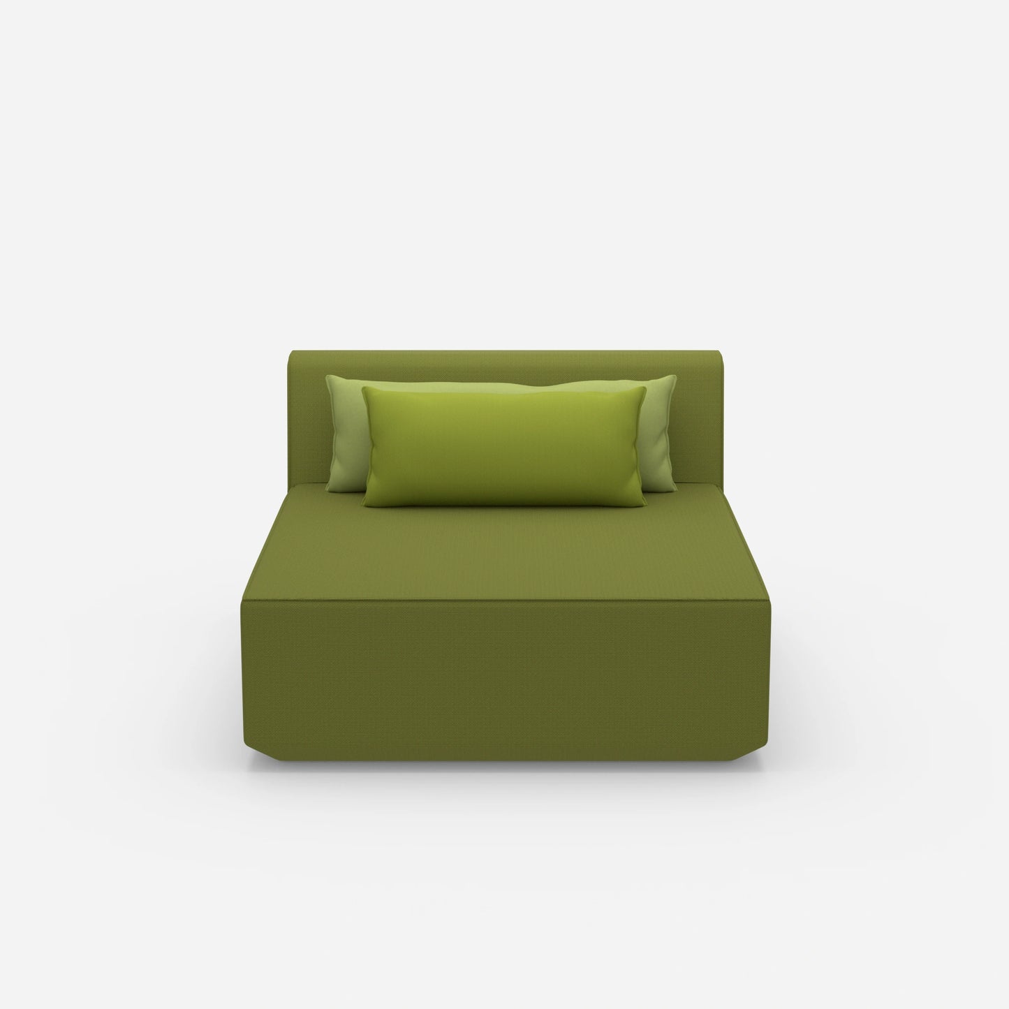 Sofa Recamiere breit von vorne