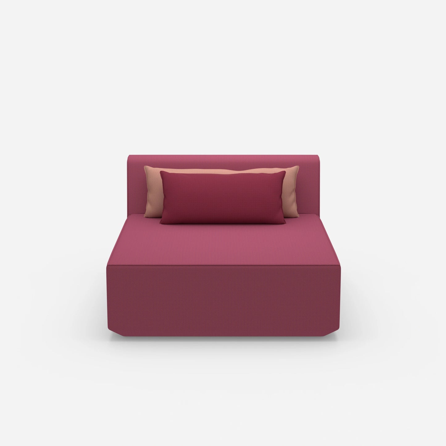 Sofa Recamiere breit von vorne
