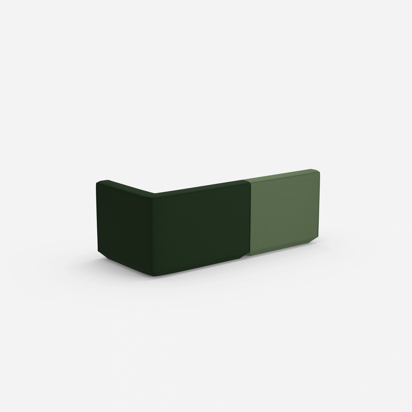 Sofa Zweisitzer grün 180 cm breit von hinten