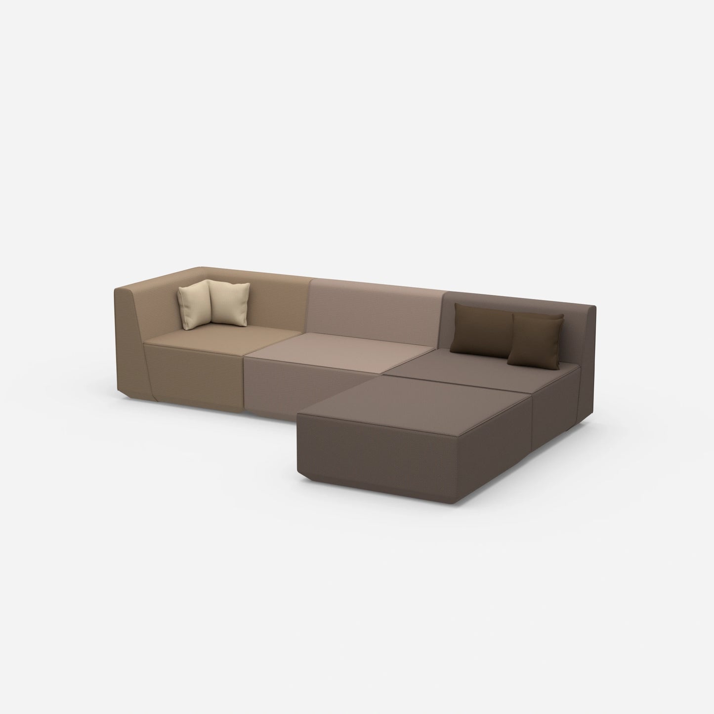 Sofaecke hochwertig von der Seite