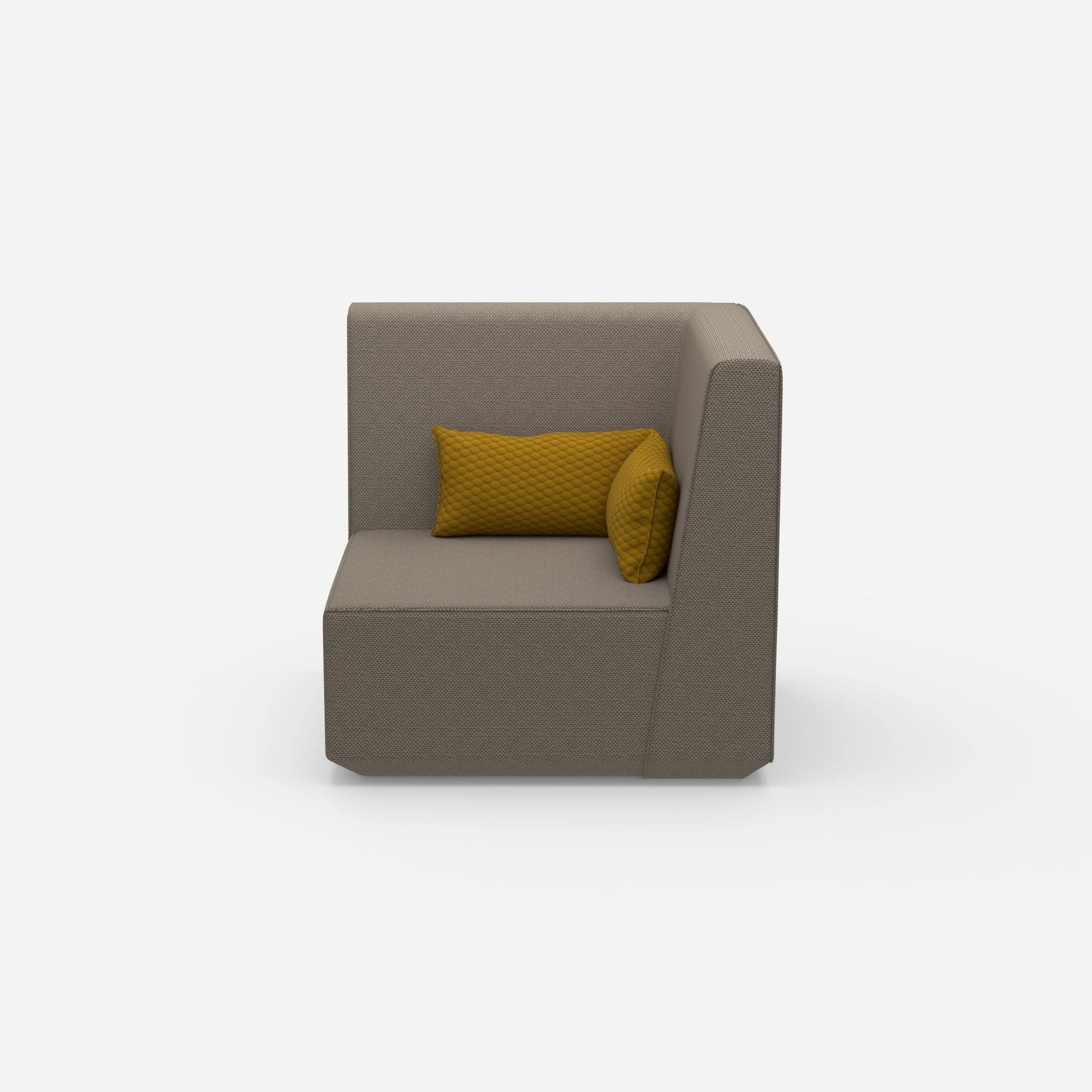 Wohnzimmer Sessel grau von vorne