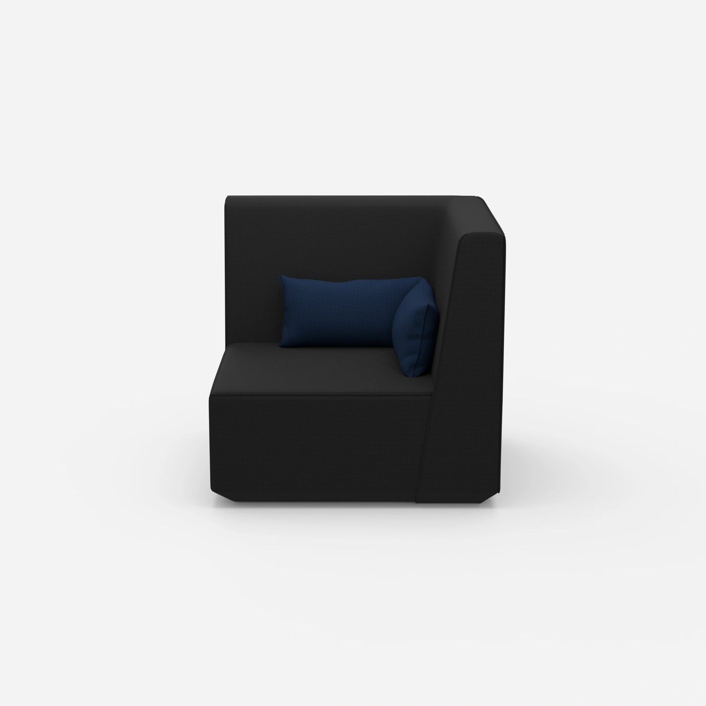 Wohnzimmer Sessel grau von vorne