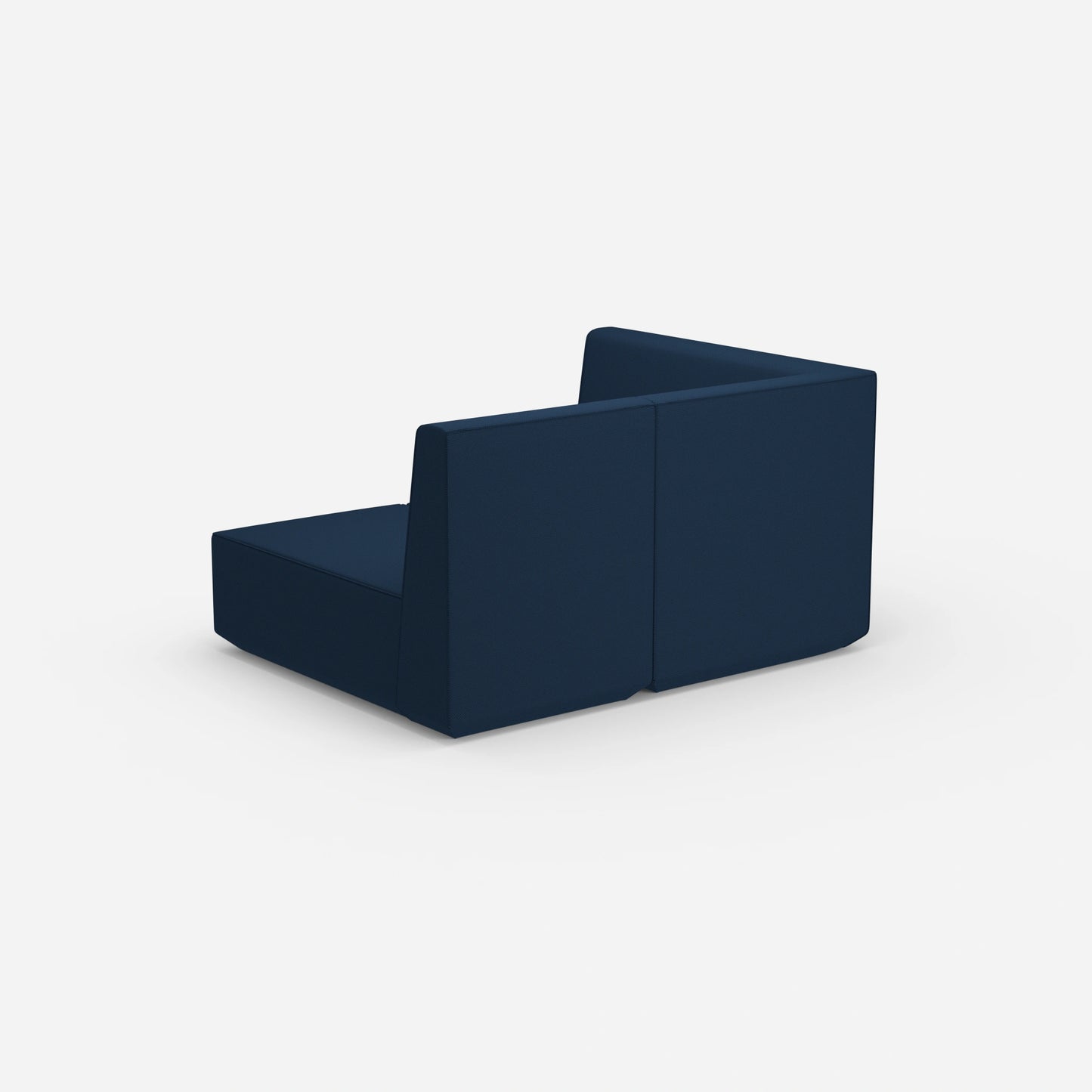 Zweisitzer Modulsofa mit Eckmodul von hinten