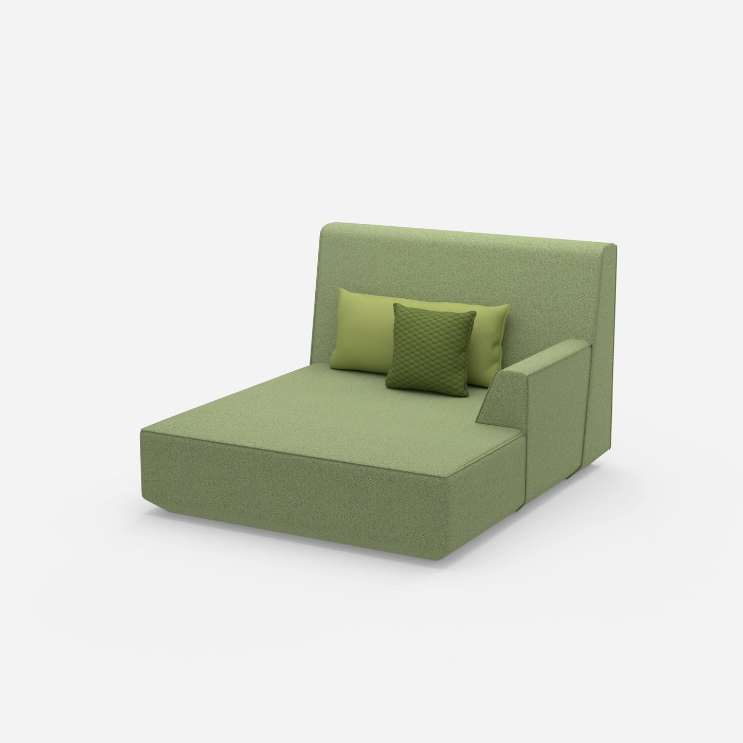 2 person chaise longue from the side