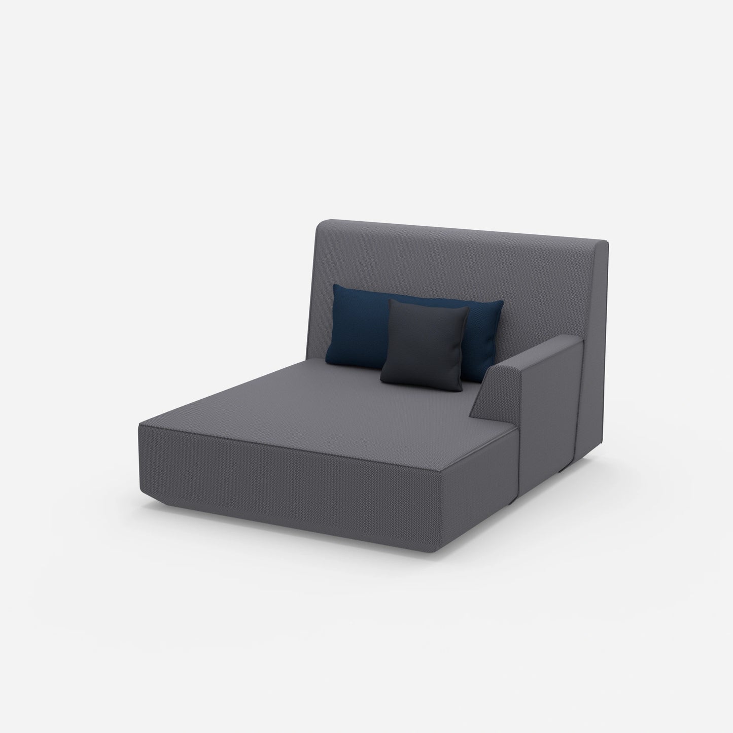 2 person chaise longue from the side