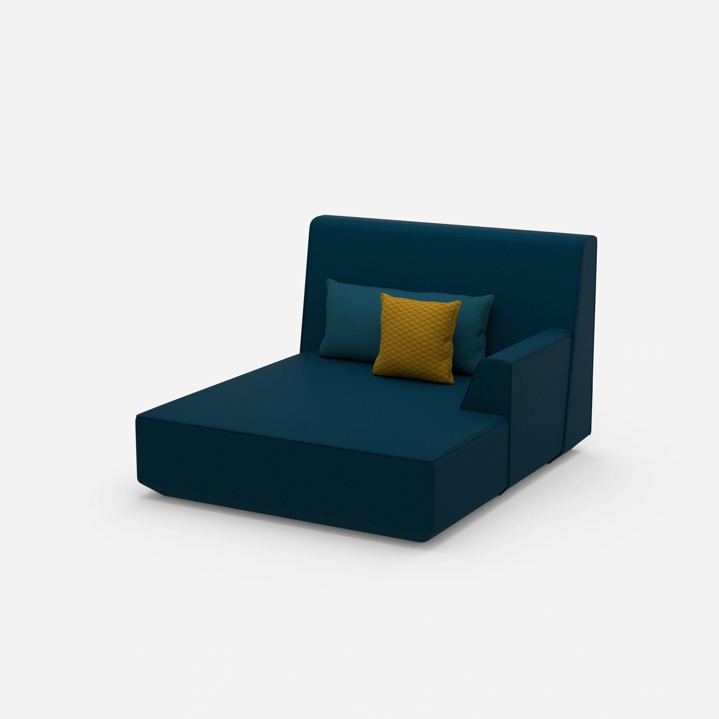 2 person chaise longue from the side