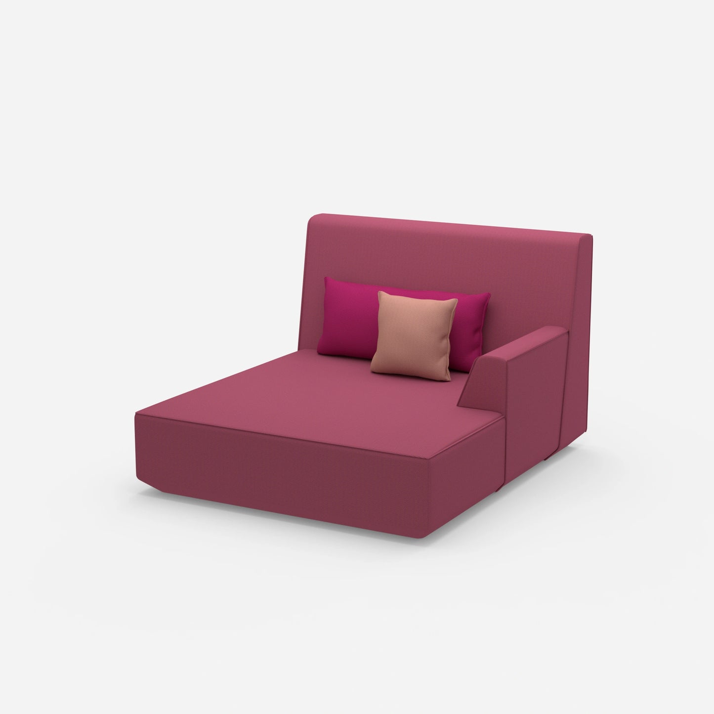 2 person chaise longue from the side