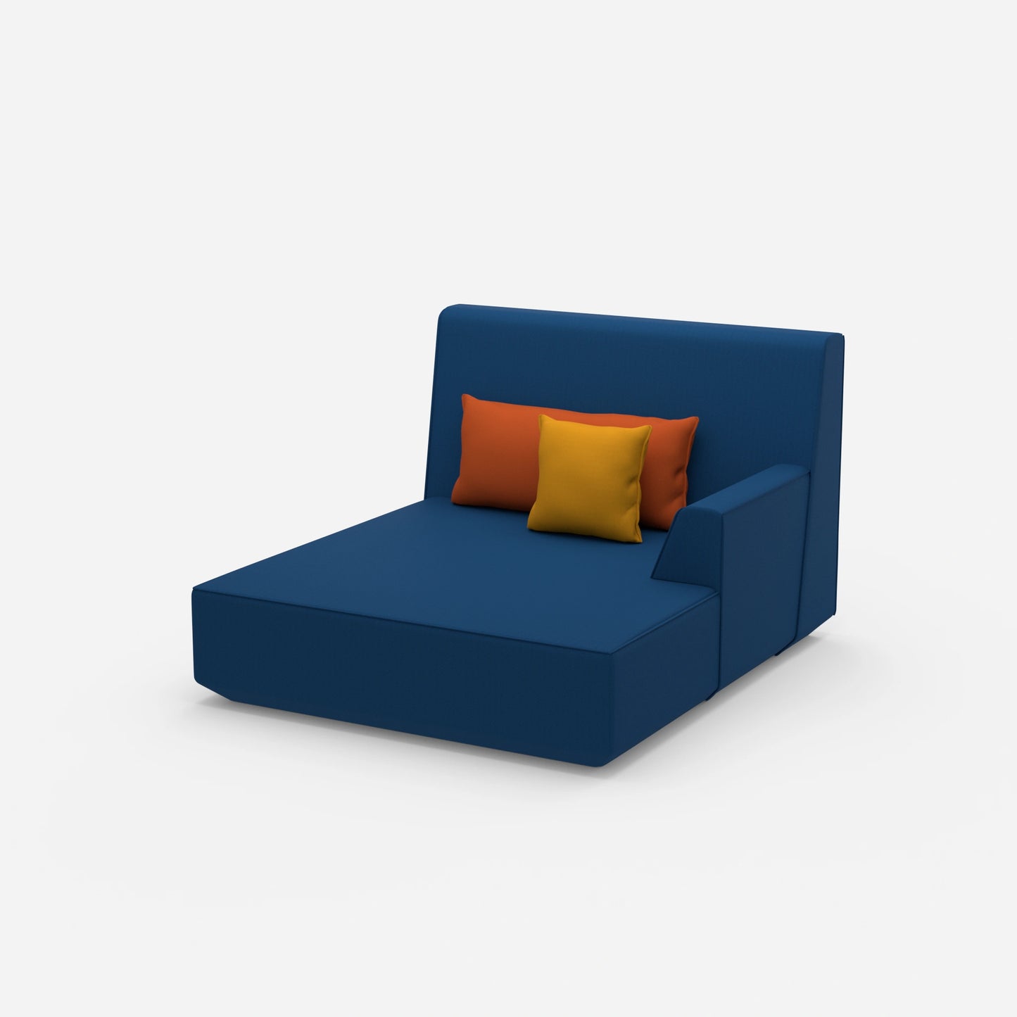 2 person chaise longue from the side