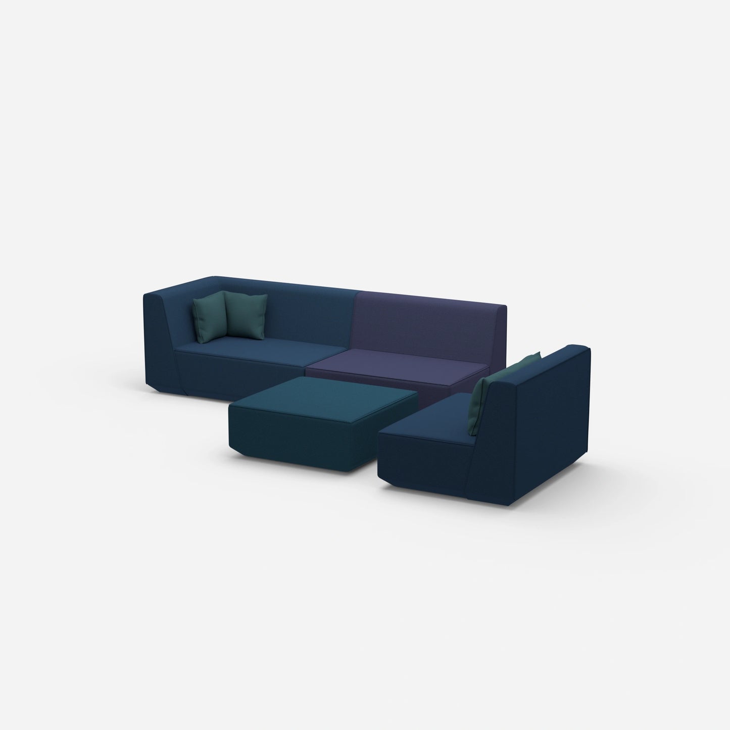 3 seater with armchair from the side