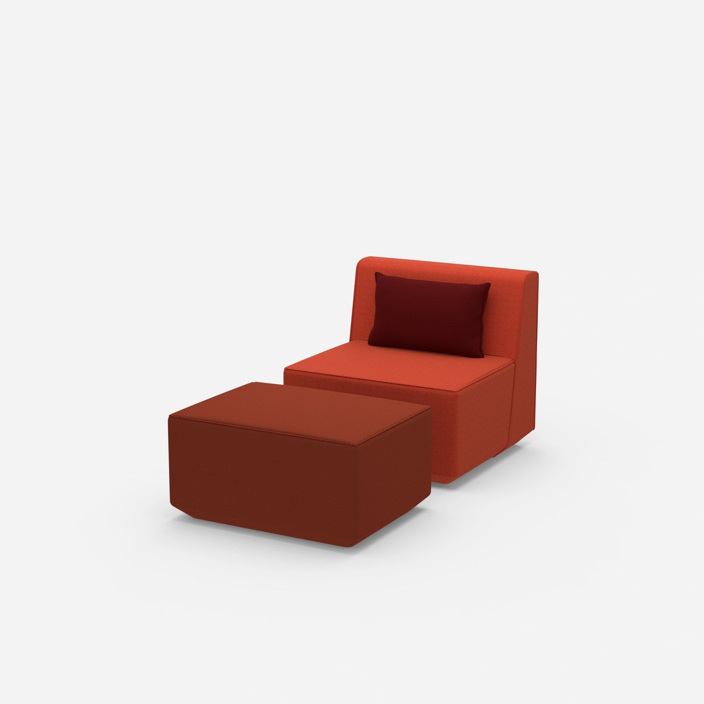 Comfortable reading chair from the side
