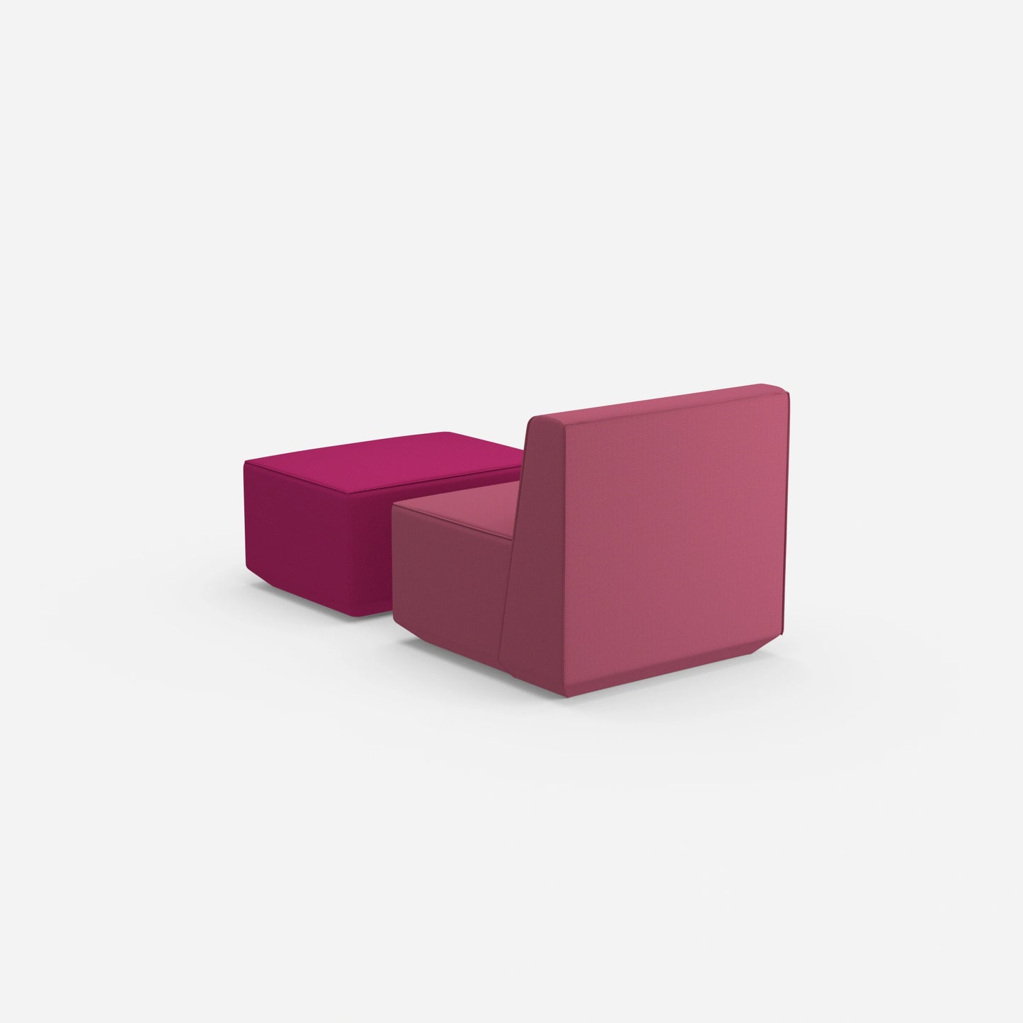 Comfortable reading chair from behind
