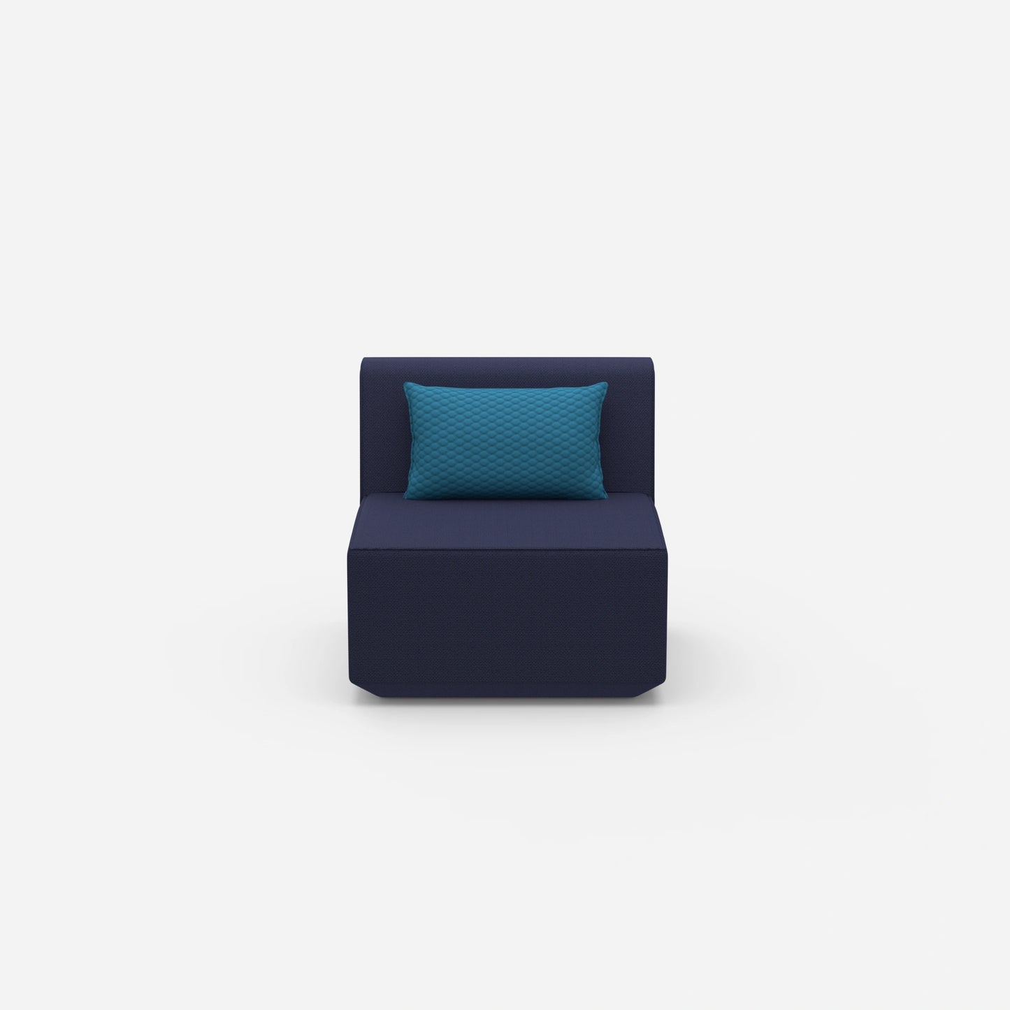 Comfortable armchair for reading from the front