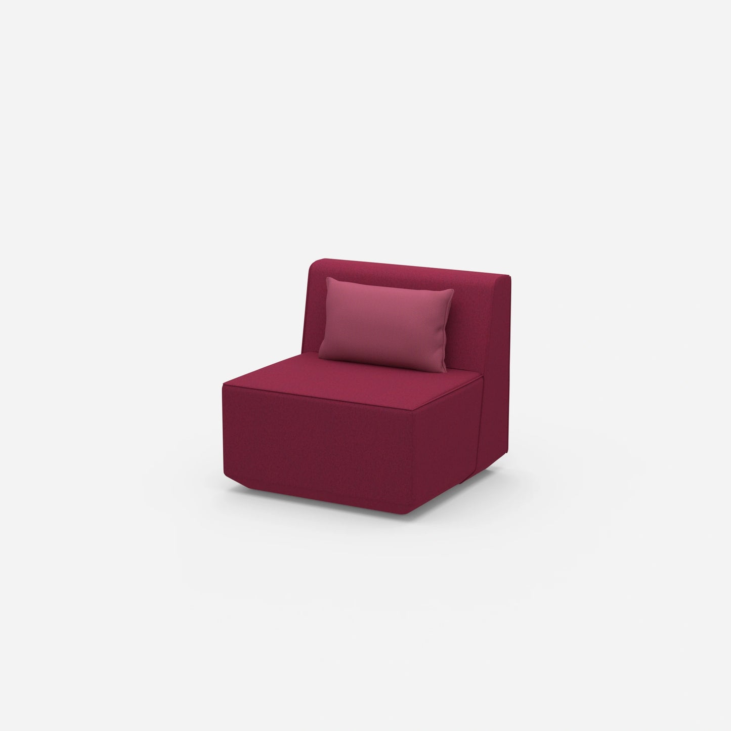Comfortable armchair for reading from the side
