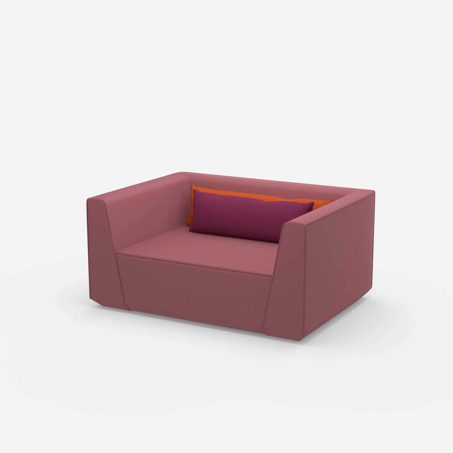 Large armchair 160 cm wide from the side