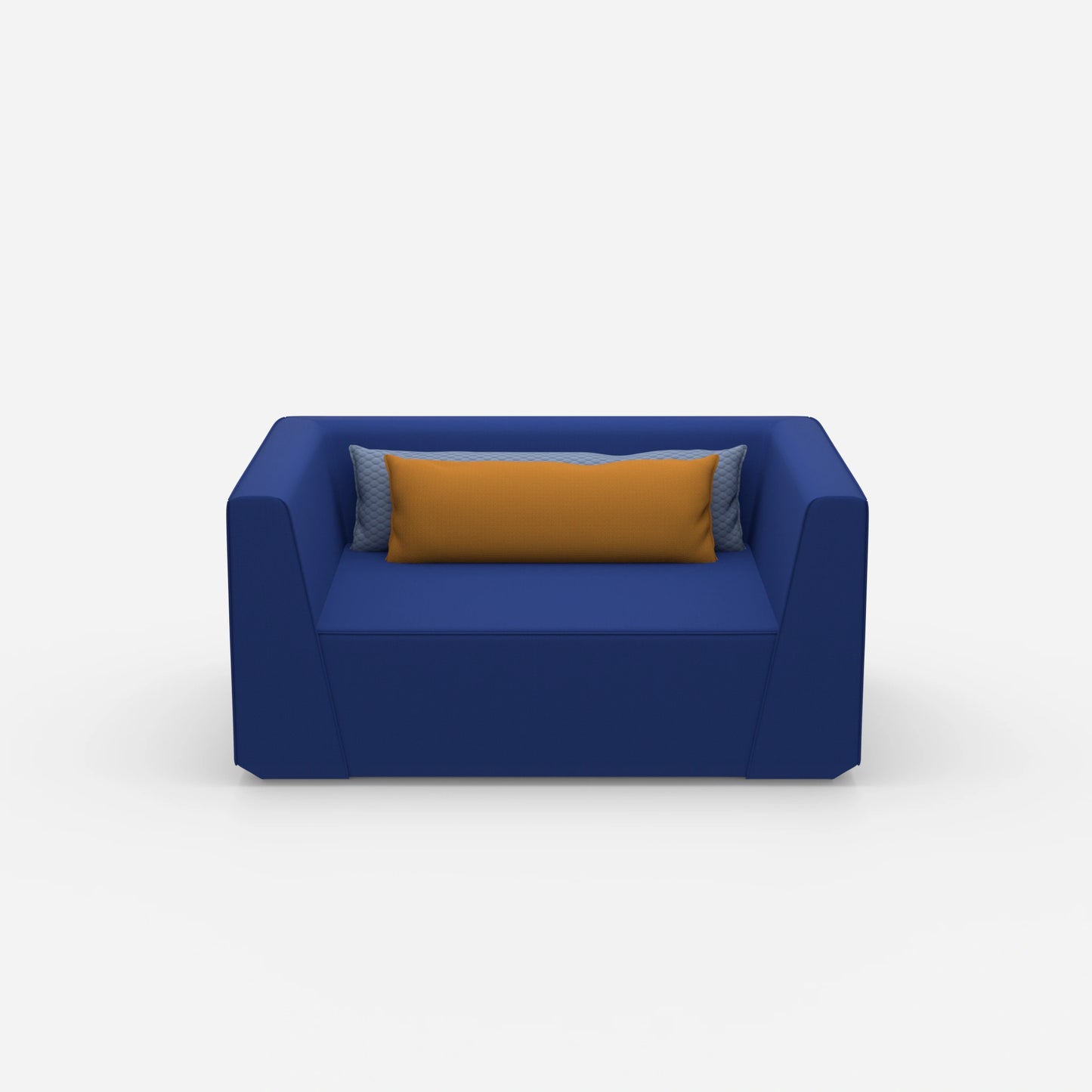 Large armchair 160 cm wide from the front