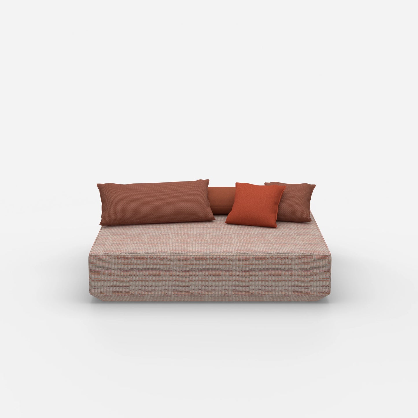 Large pouf module from the front