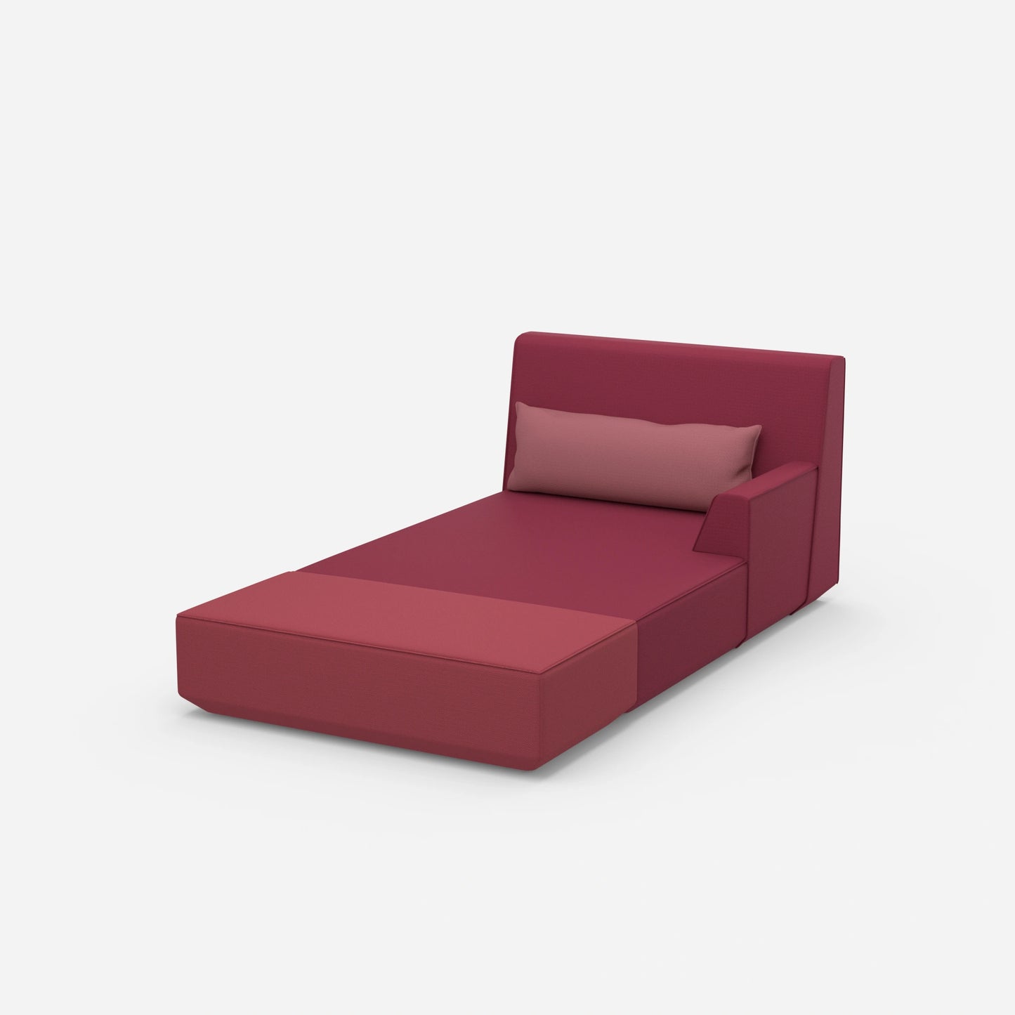 Modern recamiere for sleeping from the side