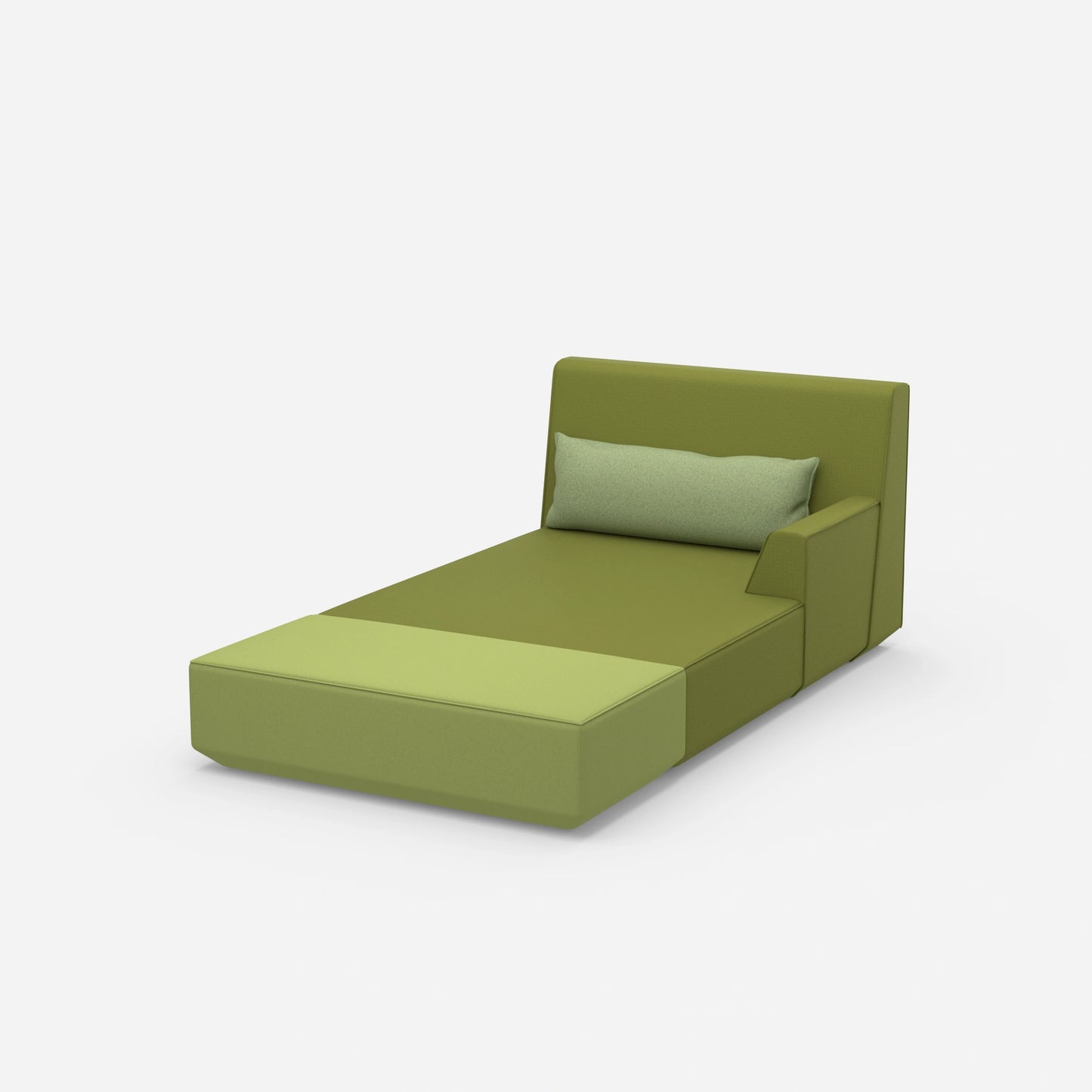 Modern recamiere for sleeping from the side