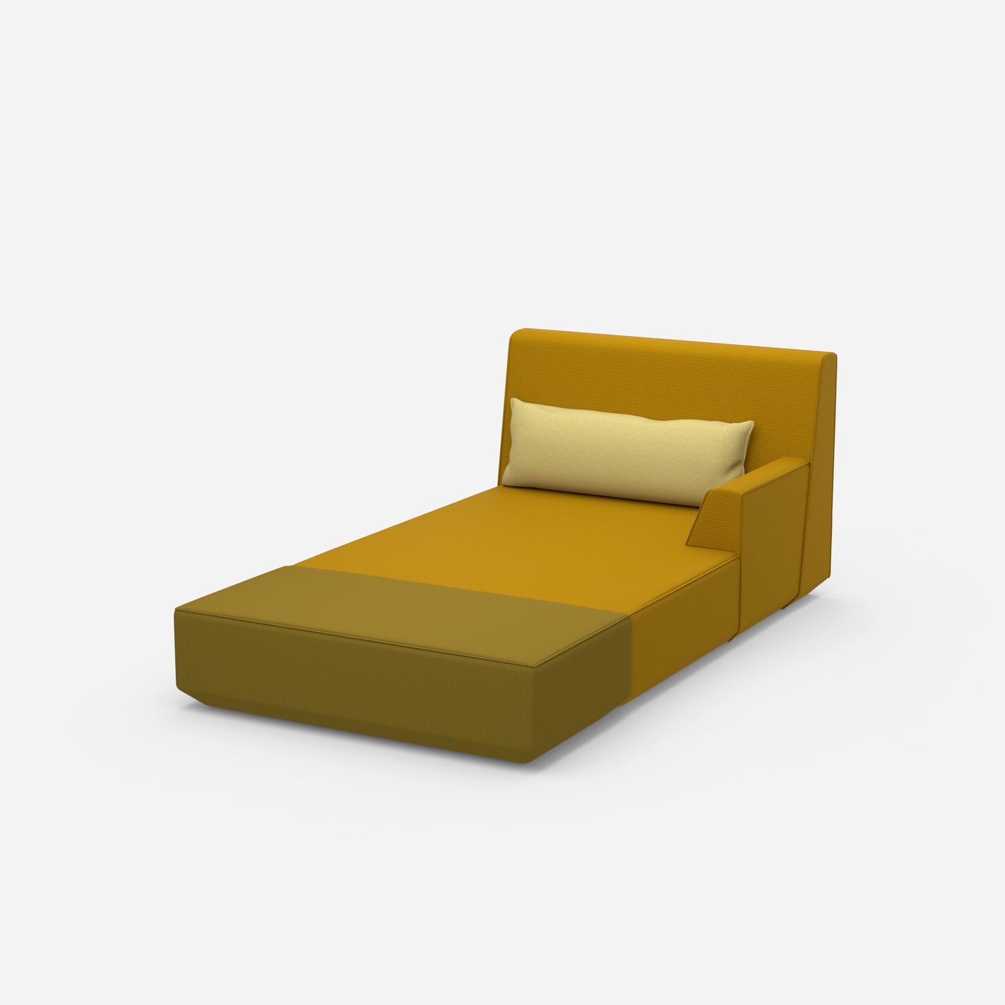 Modern recamiere for sleeping from the side