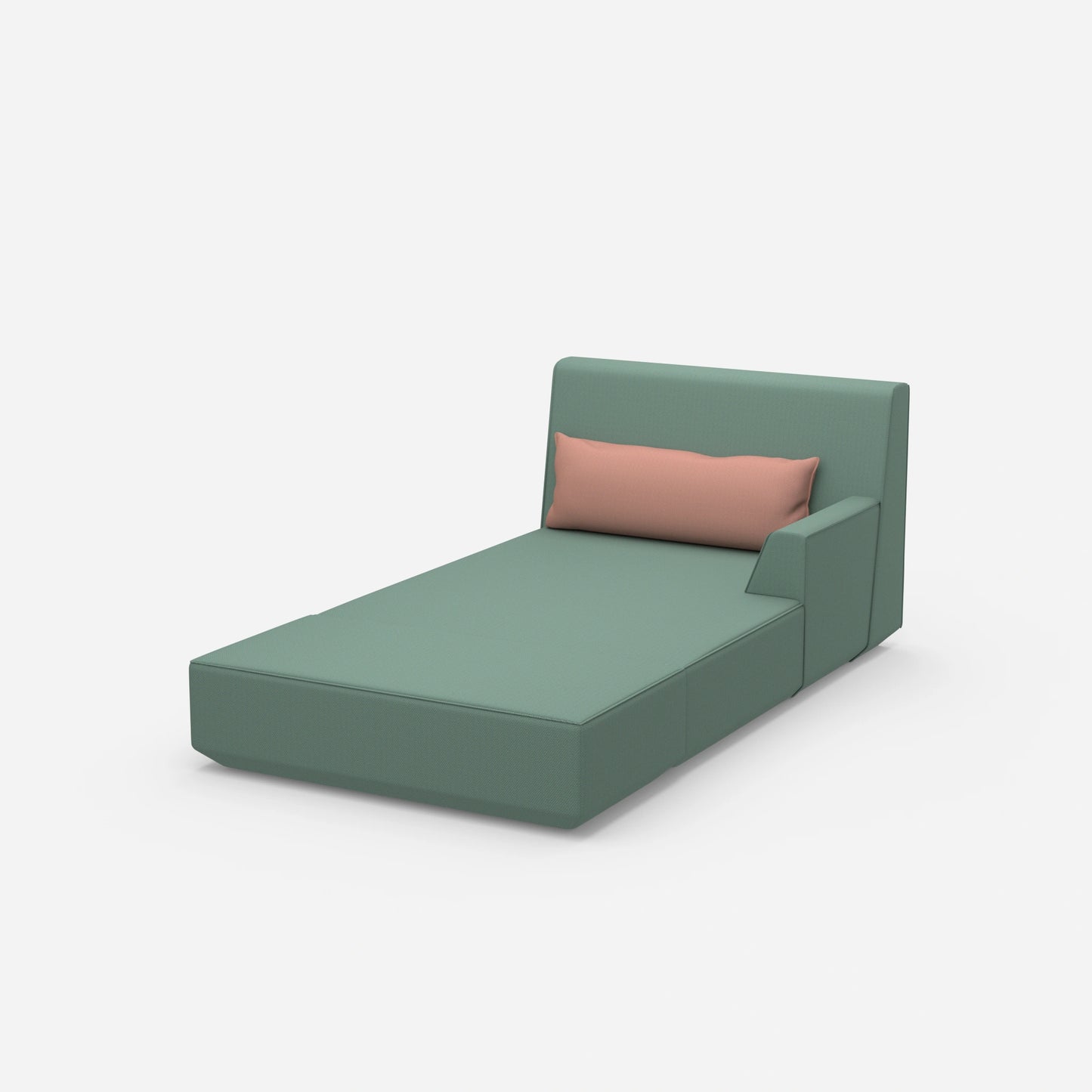 Modern recamiere for sleeping from the side