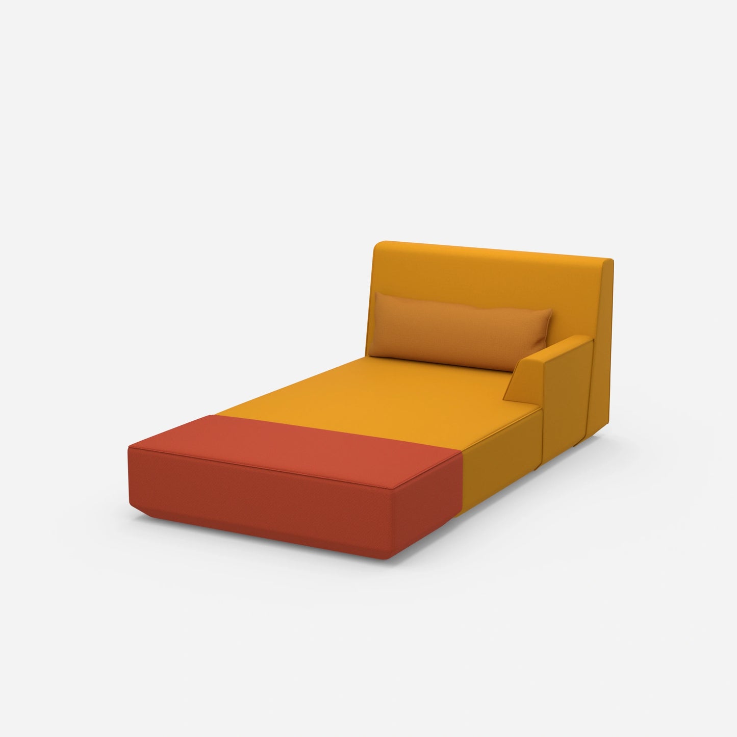 Modern recamiere for sleeping from the side