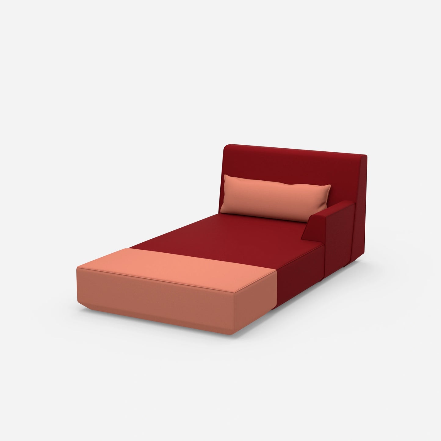 Modern recamiere for sleeping from the side