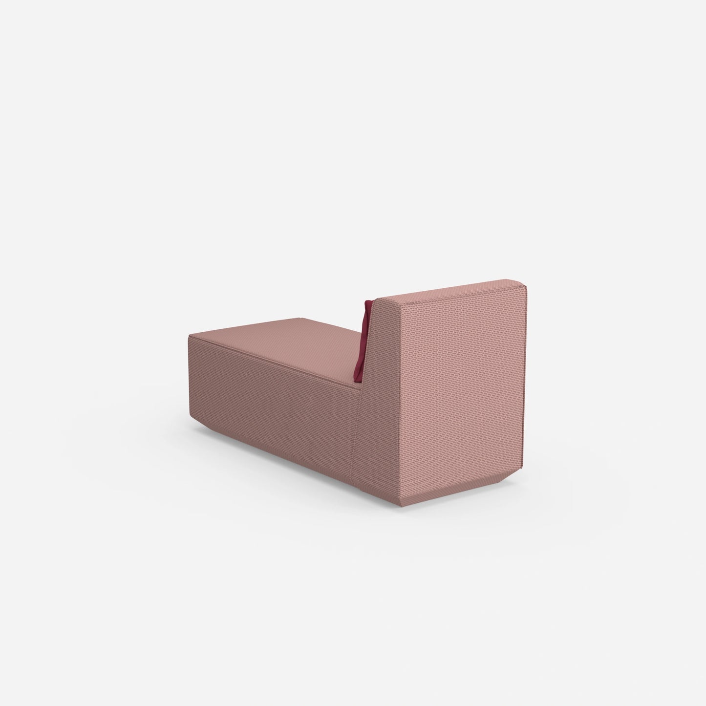 Modern longseat armchair from behind