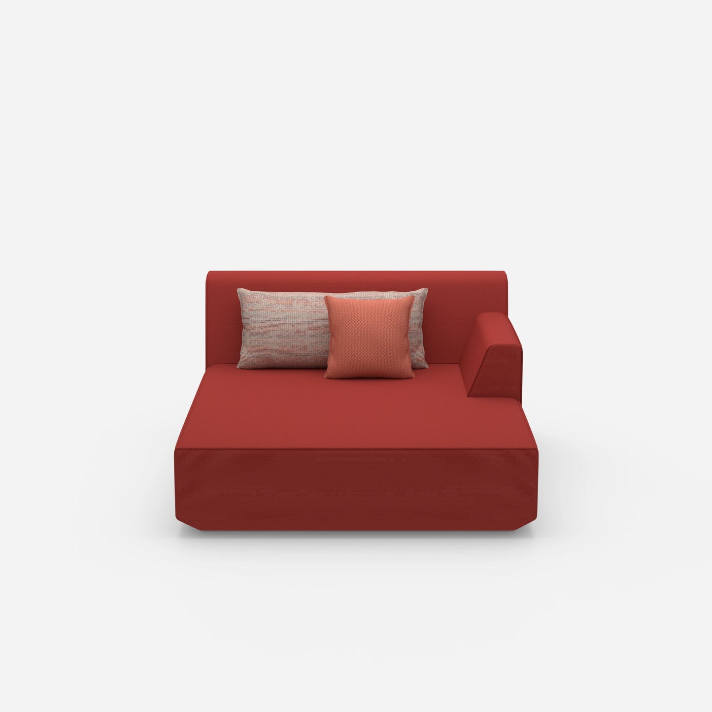 Modular recamiere for 2 from the front