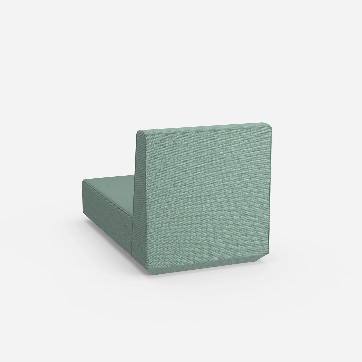 Modular recamiere with high backrest from behind