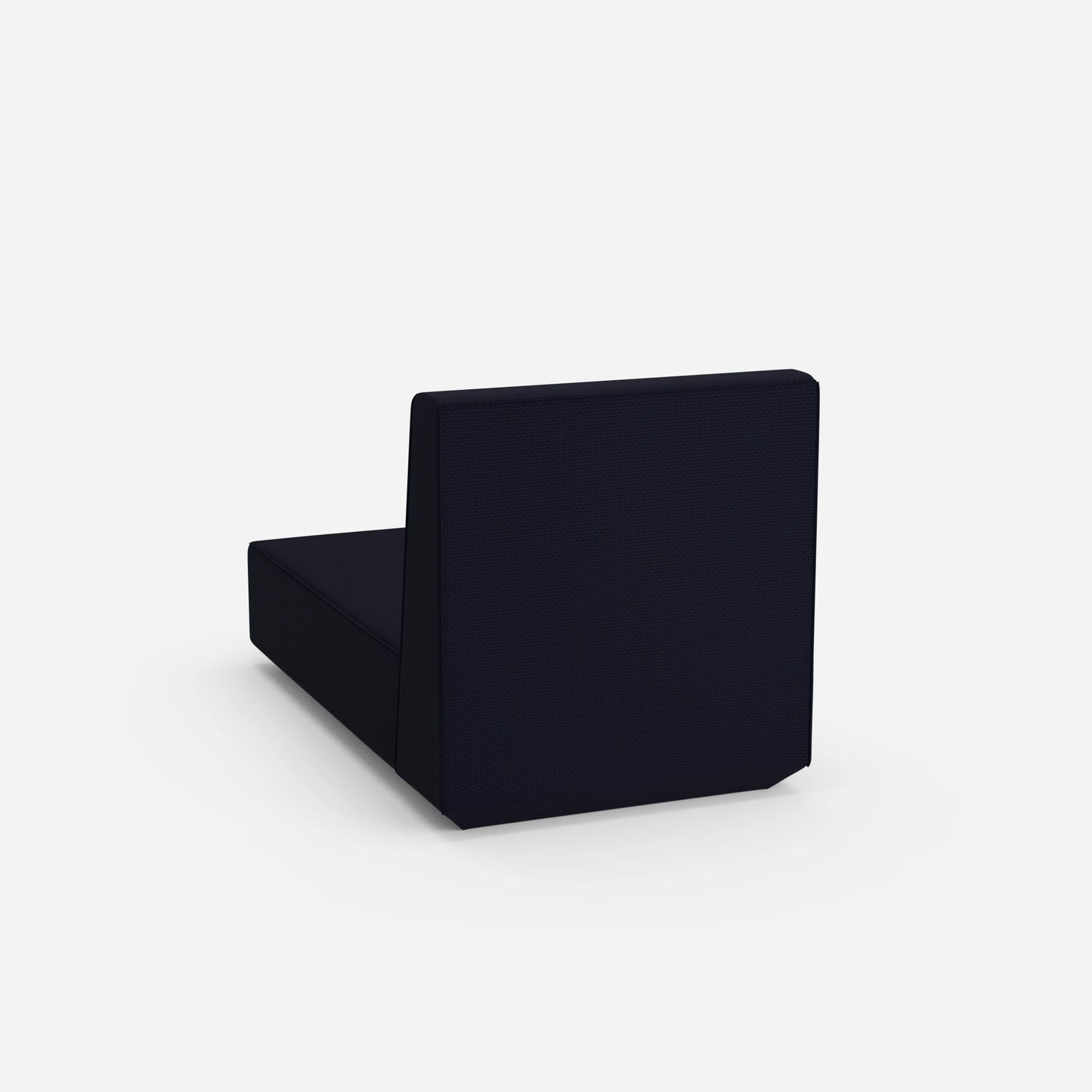 Modular recamiere with high backrest from behind