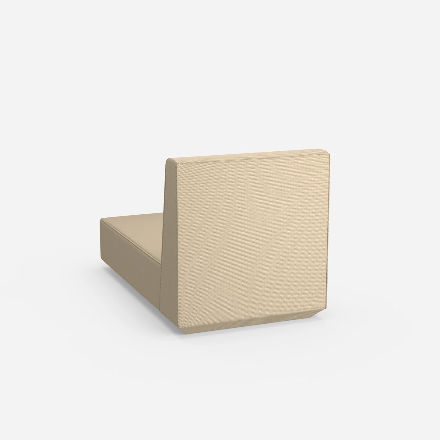 Modular recamiere with high backrest from behind