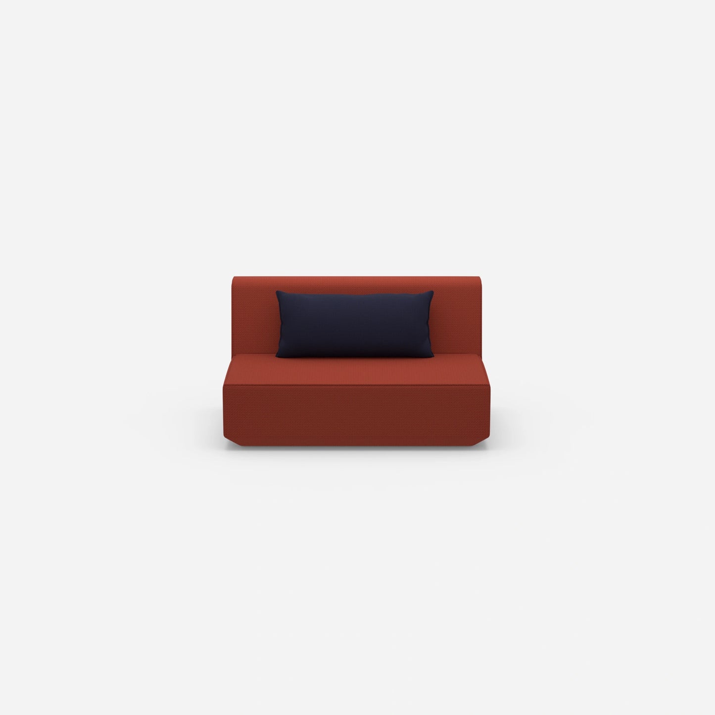 Modular sofa 120 cm wide from the front