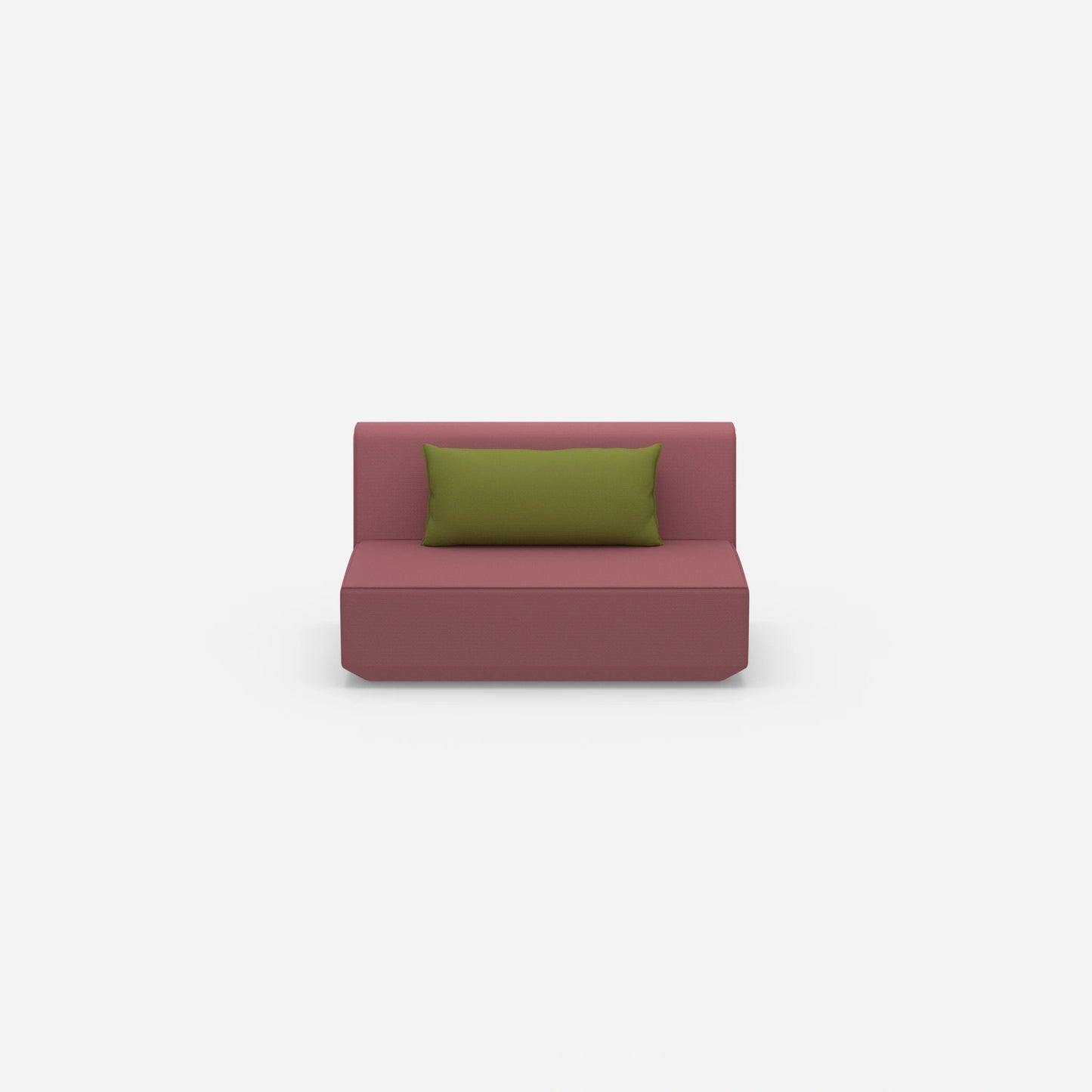 Modular sofa 120 cm wide from the front