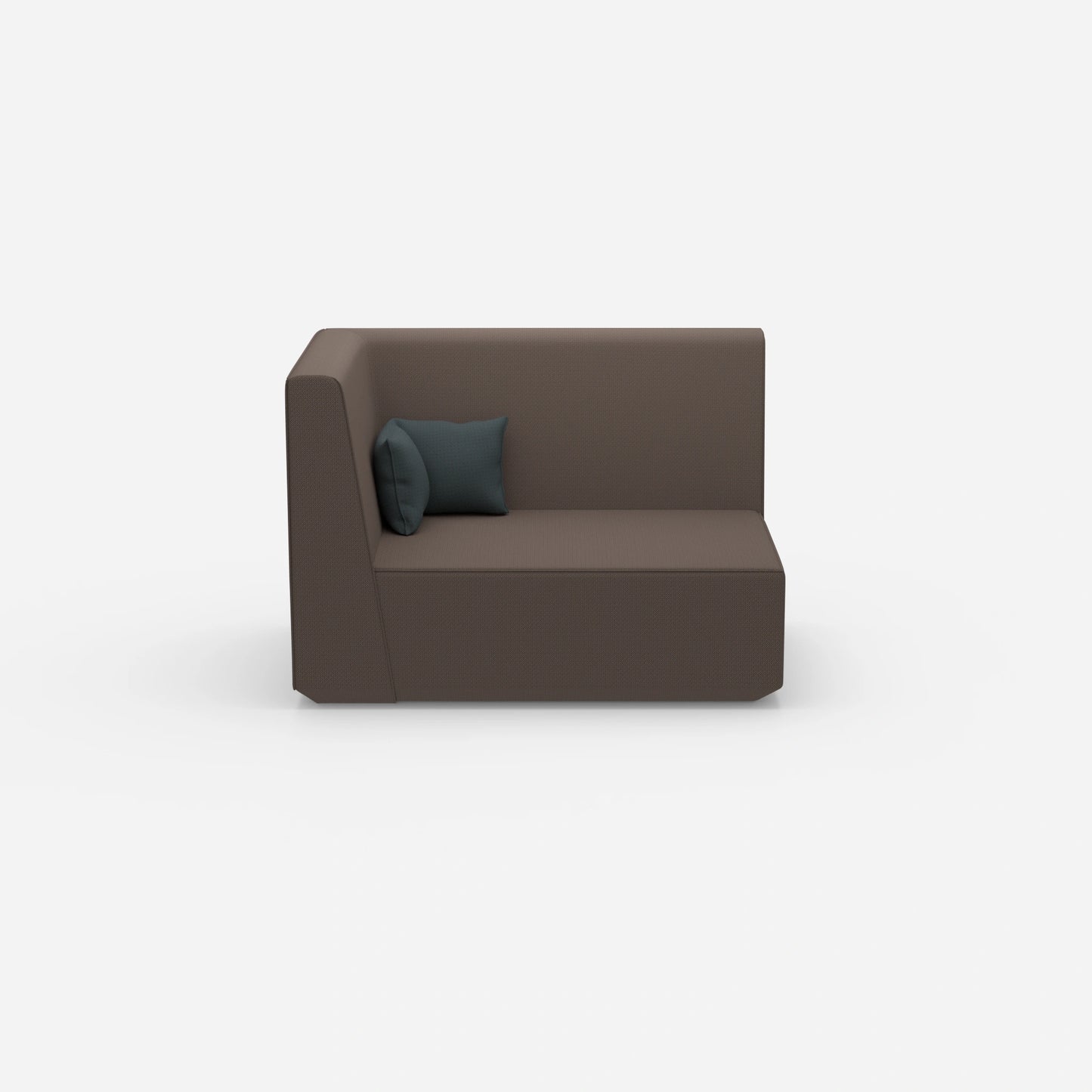 Modular sofa 140 cm wide from the front