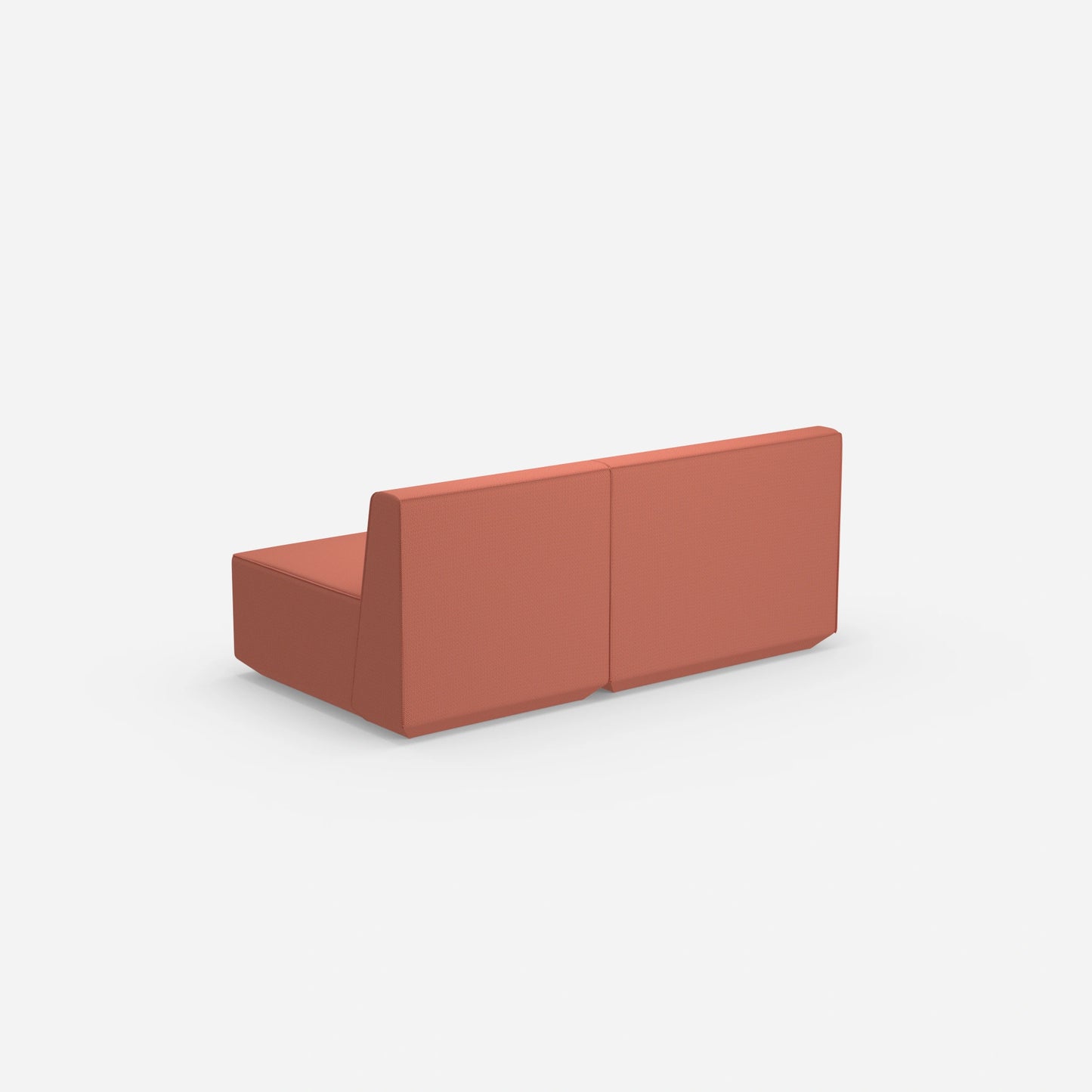 Modular sofa colorful 2 persons from behind