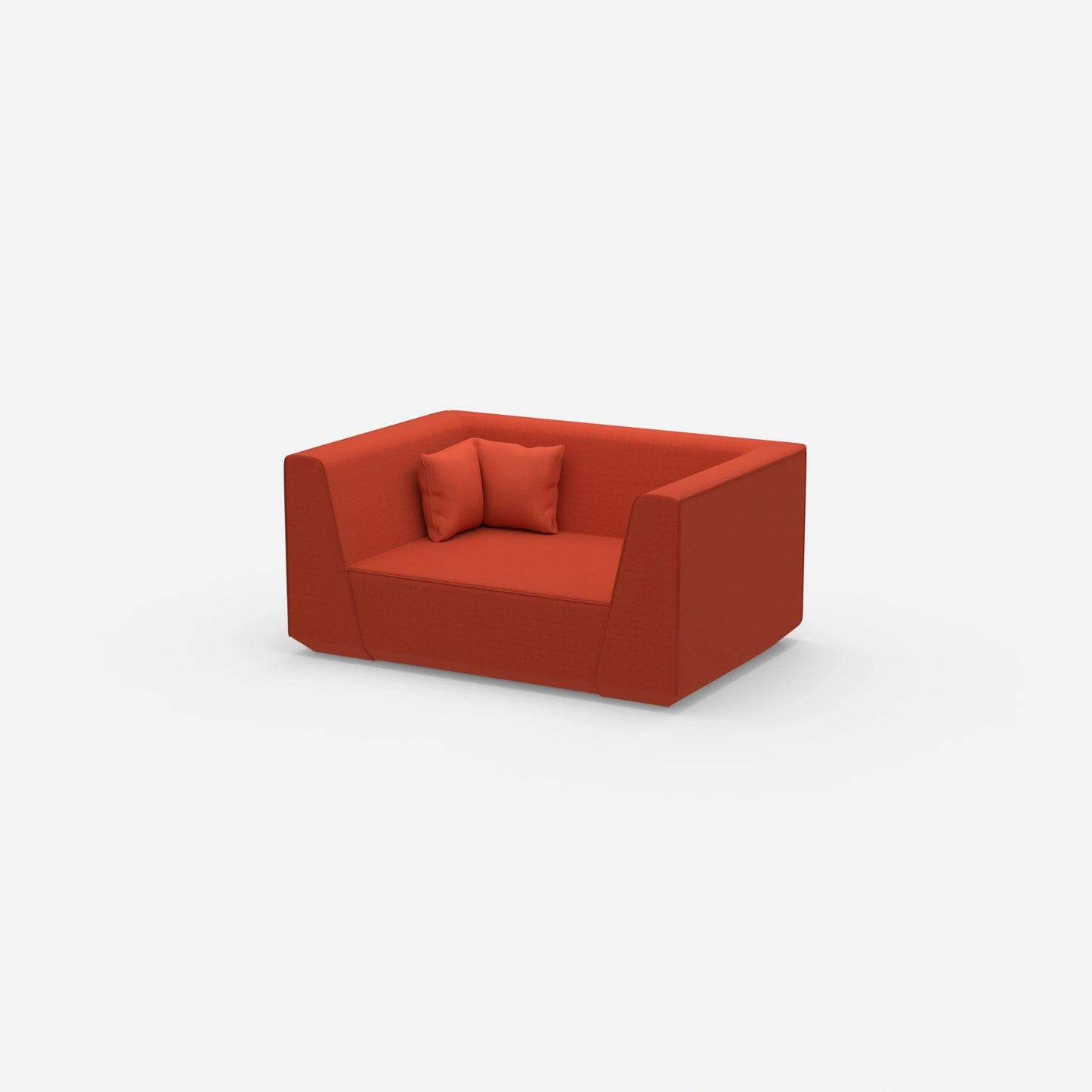 Modular sofa modern from the side