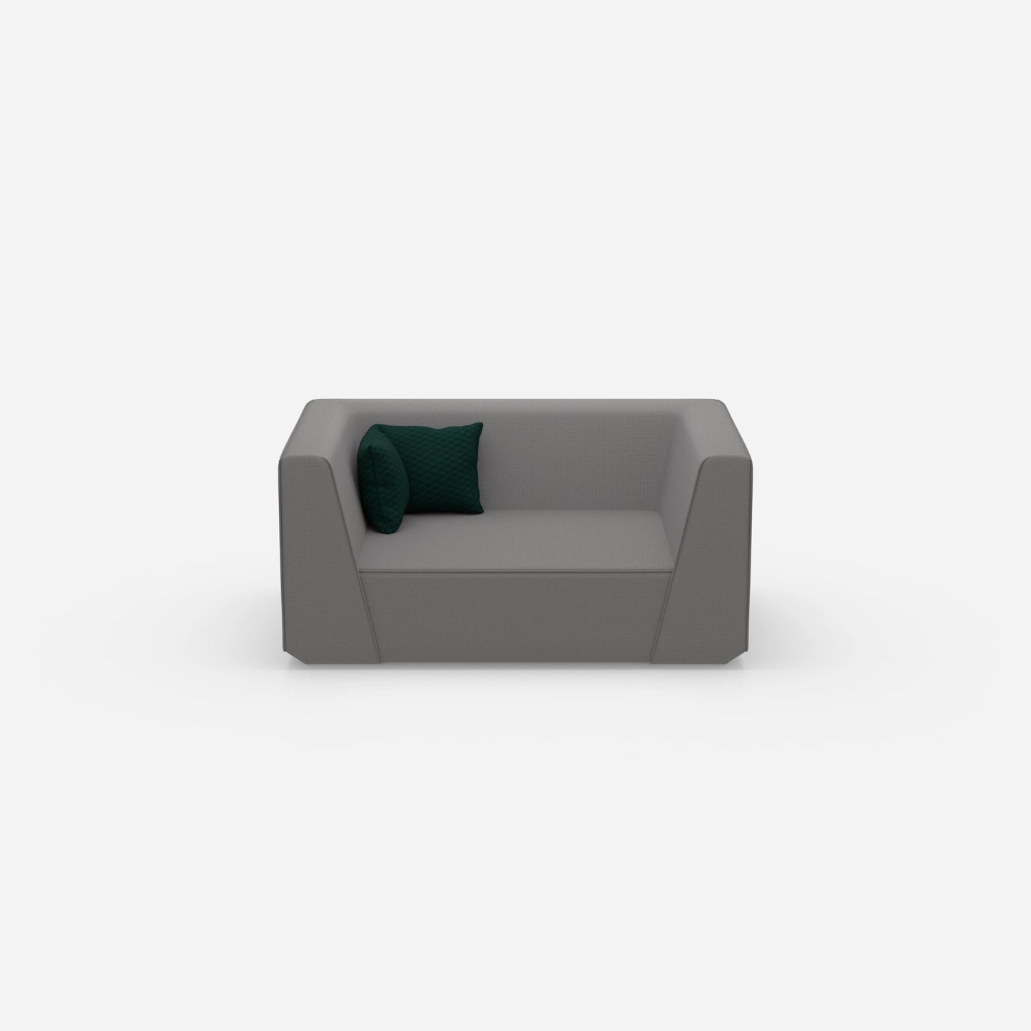 Modern modular sofa from the front