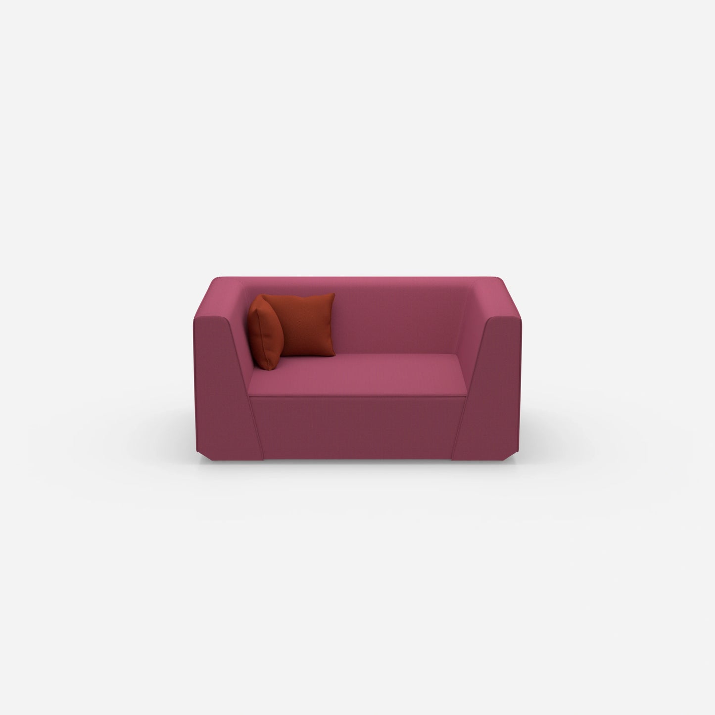 Modern modular sofa from the front