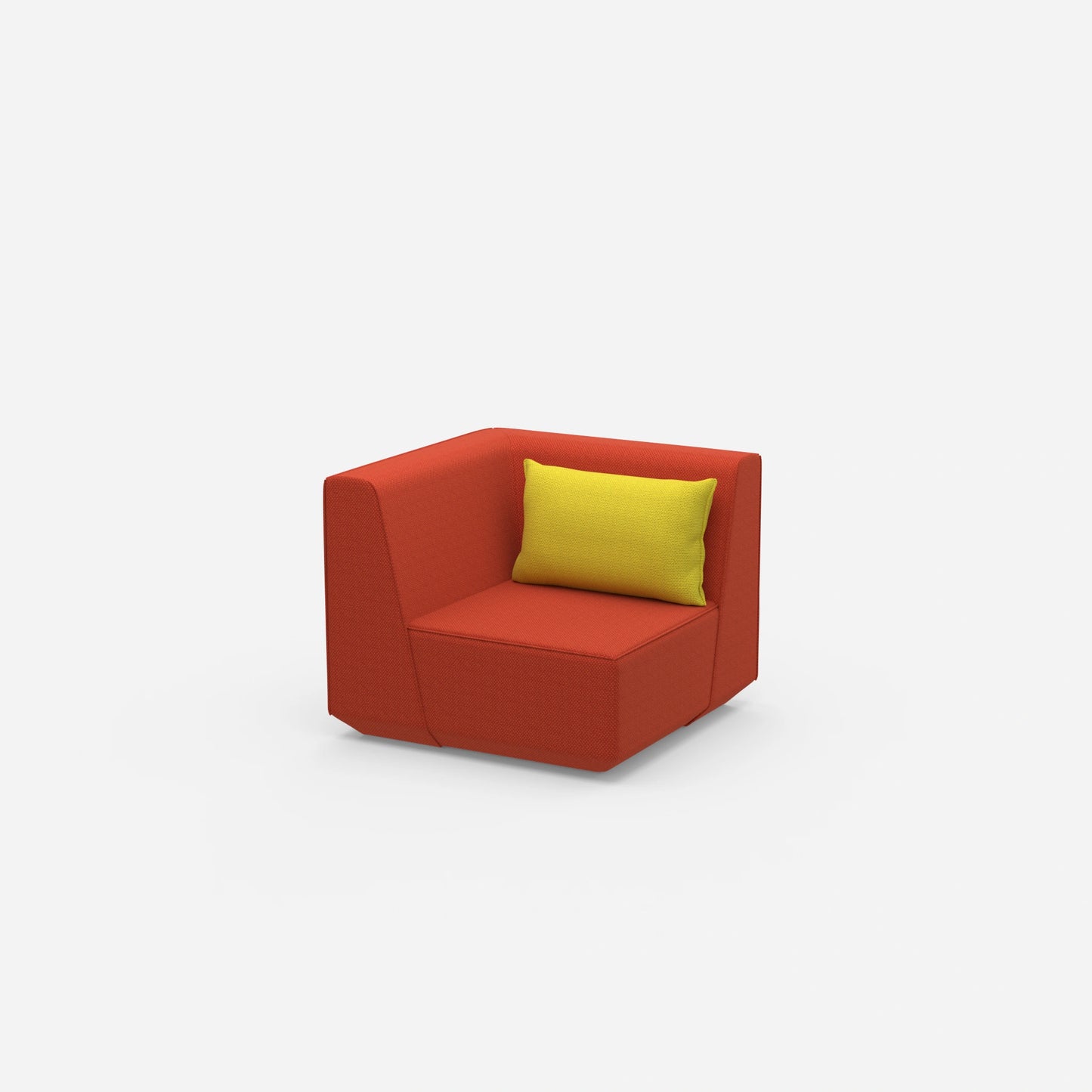 Low armchair from the side