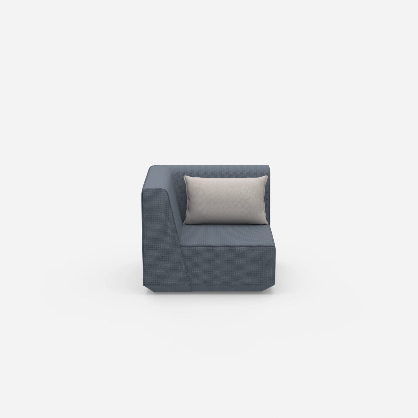 Low armchair from the front