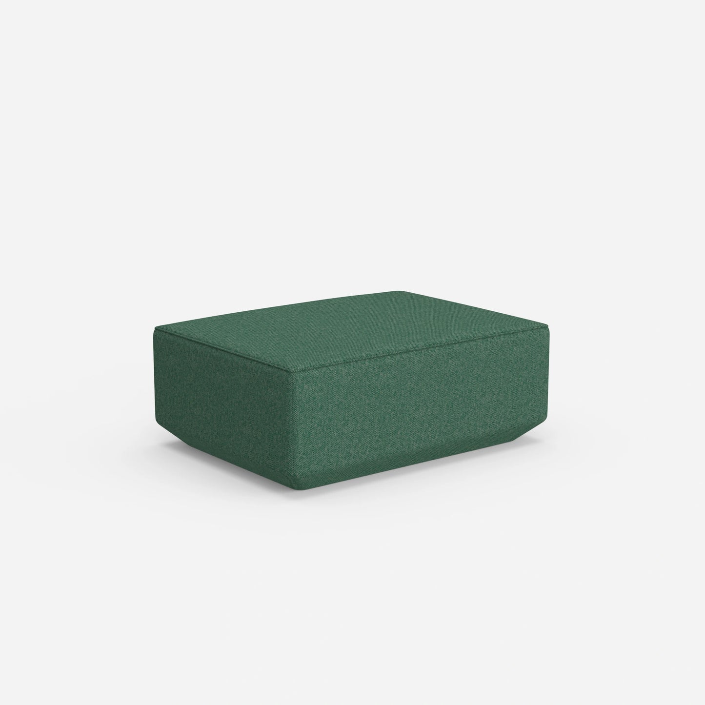 Pouf in green from behind