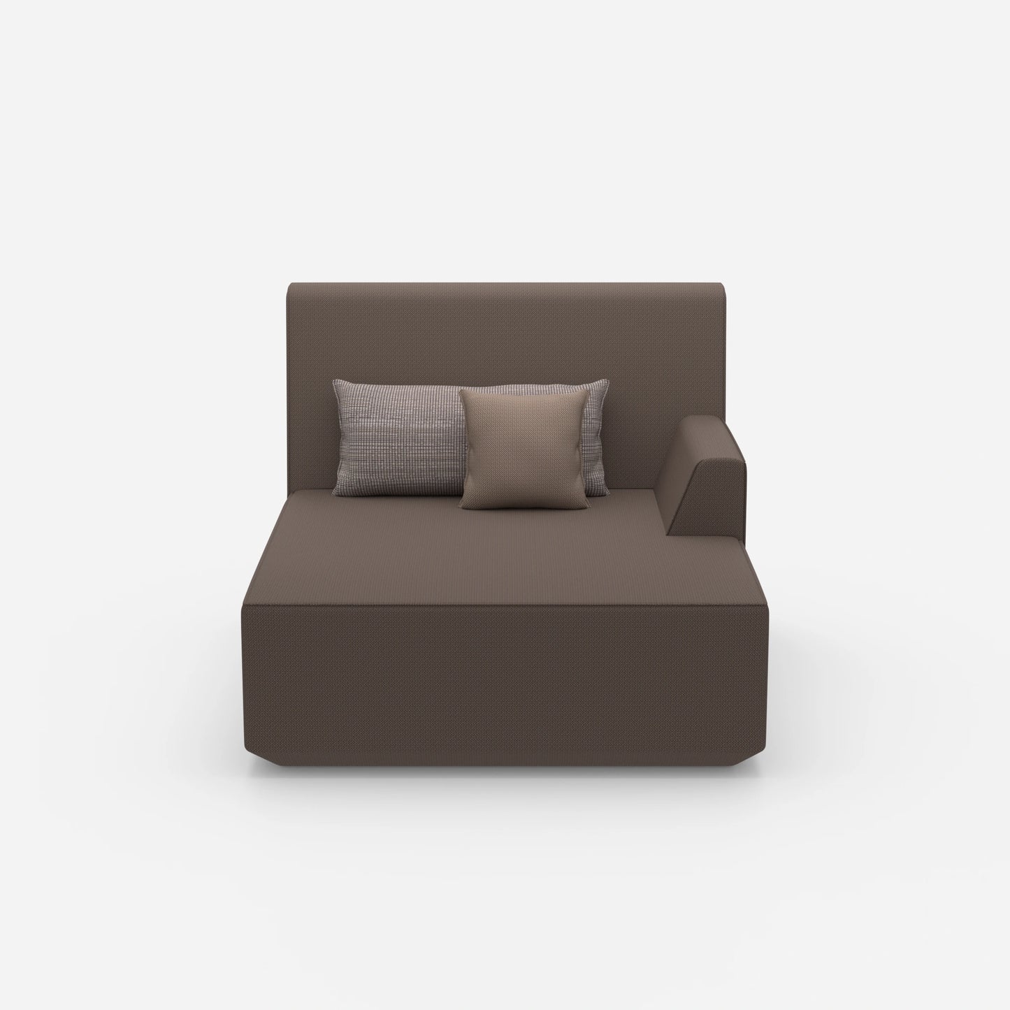 Recamiere for two people from the front