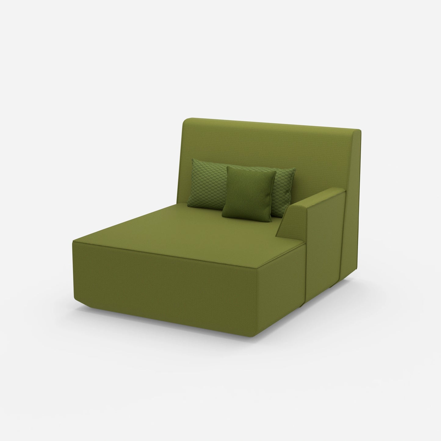Recamiere for two people from the side