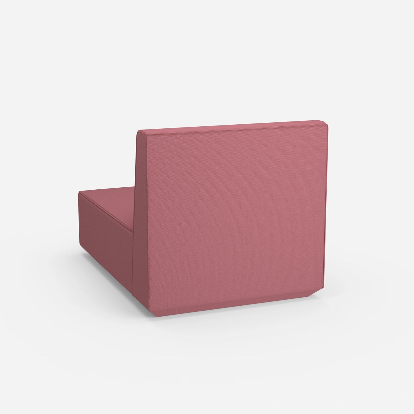 Pink recamiere 100 cm wide from behind